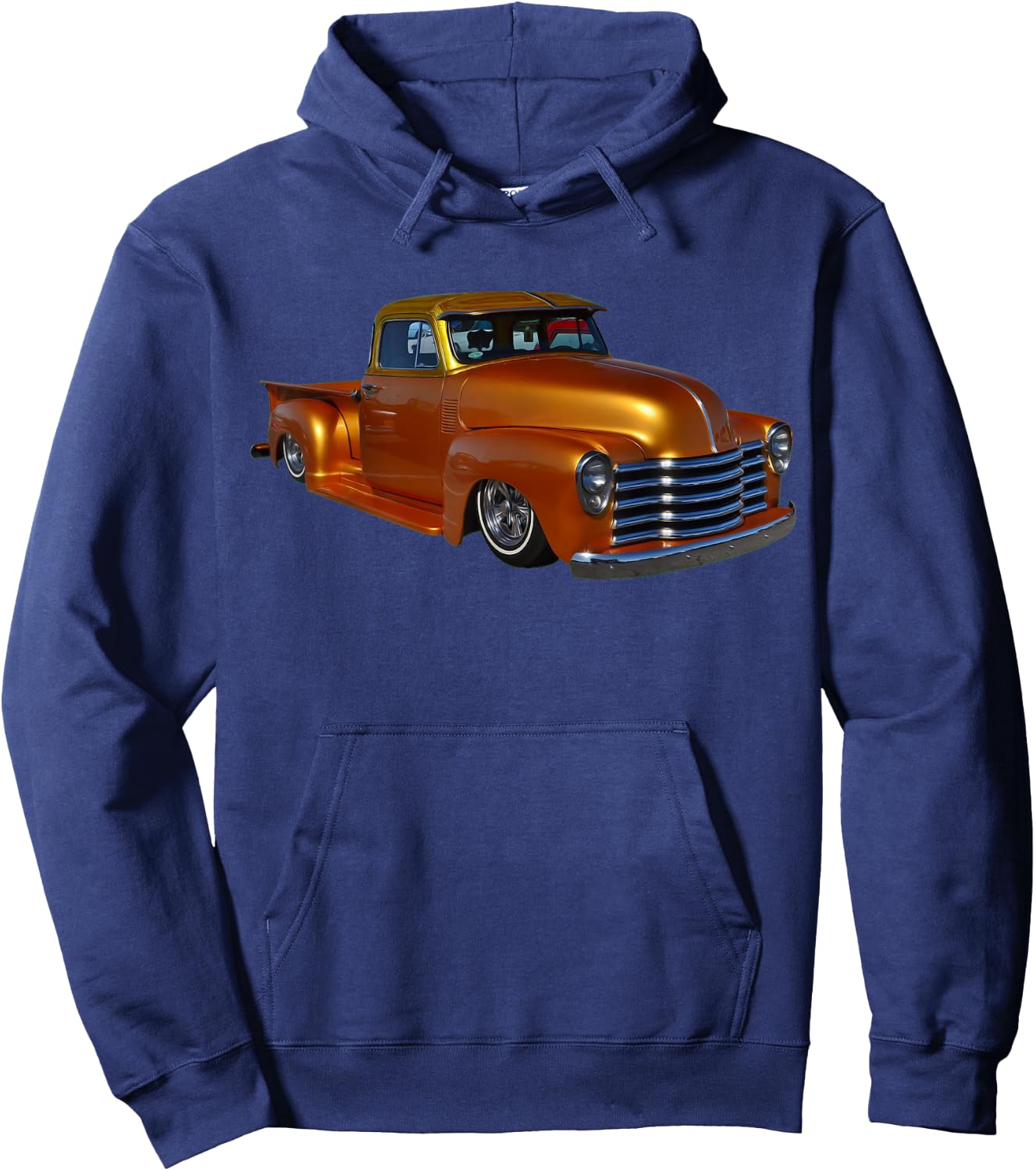 1953 Step Side Truck - Low Rider Kustom Hot Rod Muscle Car Hoodie - Hoodie | Navy