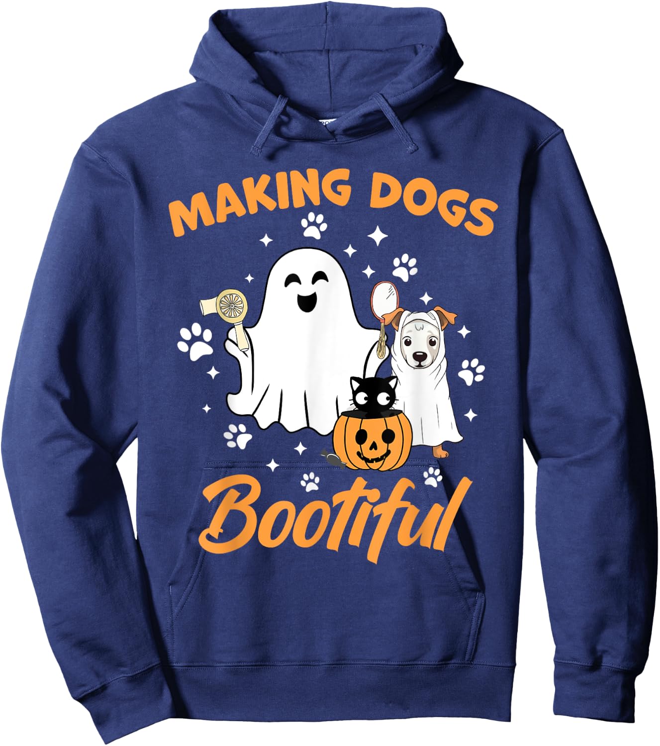 Making Dogs Bootiful Funny Pet Grooming Dogs Furologist Hoodie - Hoodie | Navy