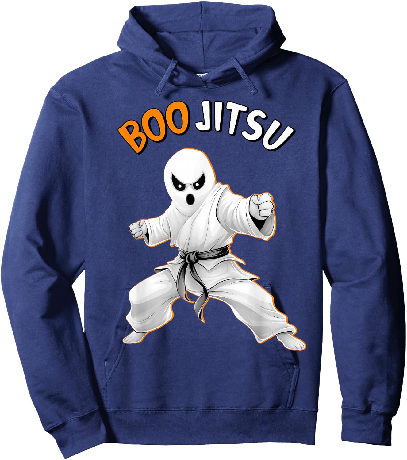 Funny Jiu Jitsu Halloween Ghost Boo Jitsu Martial Art Hoodie - Hoodie | Navy