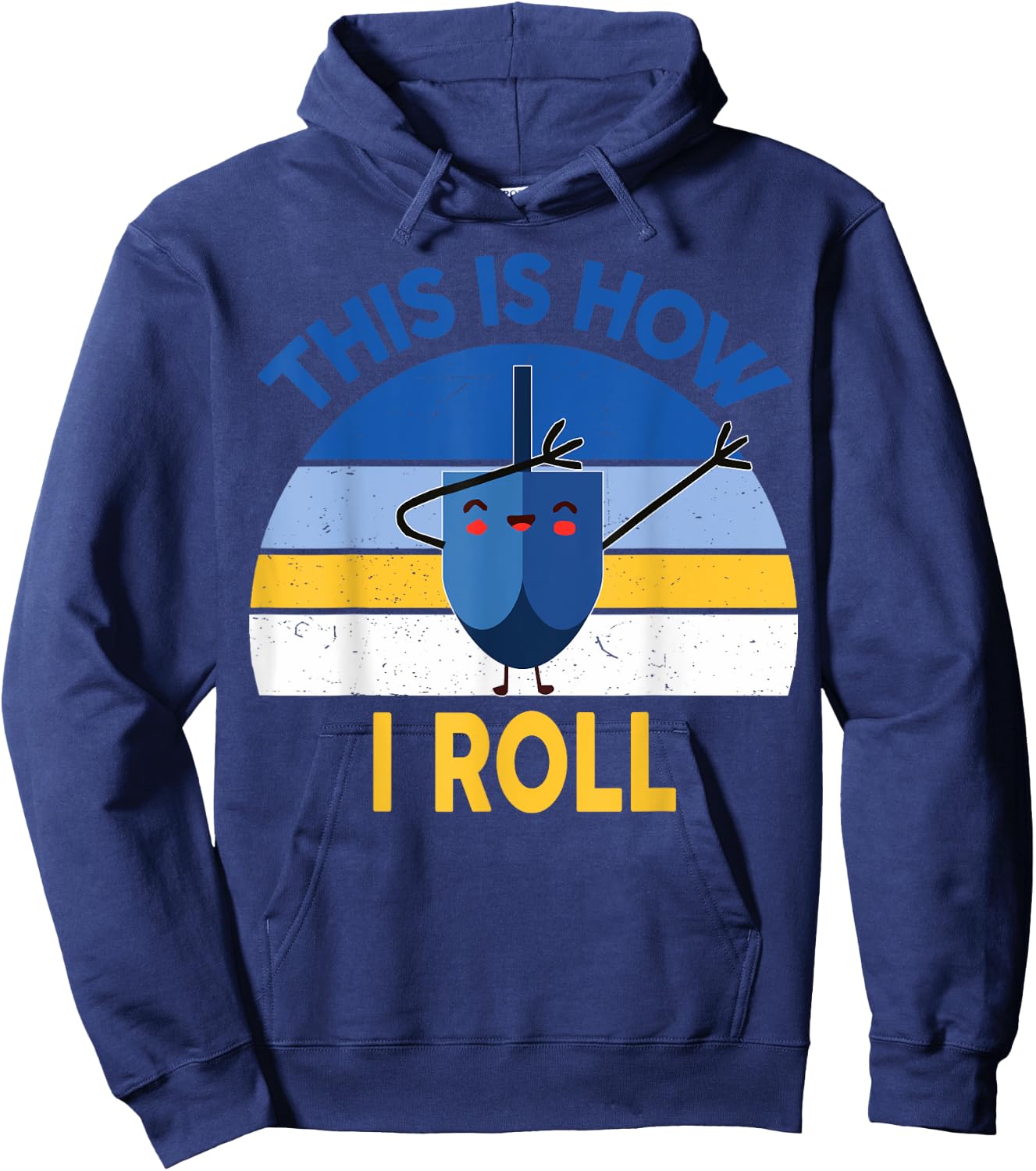 Hanukkah This Is How I Roll Dabbing Kids Toddler Boys Teens Hoodie - Hoodie | Navy