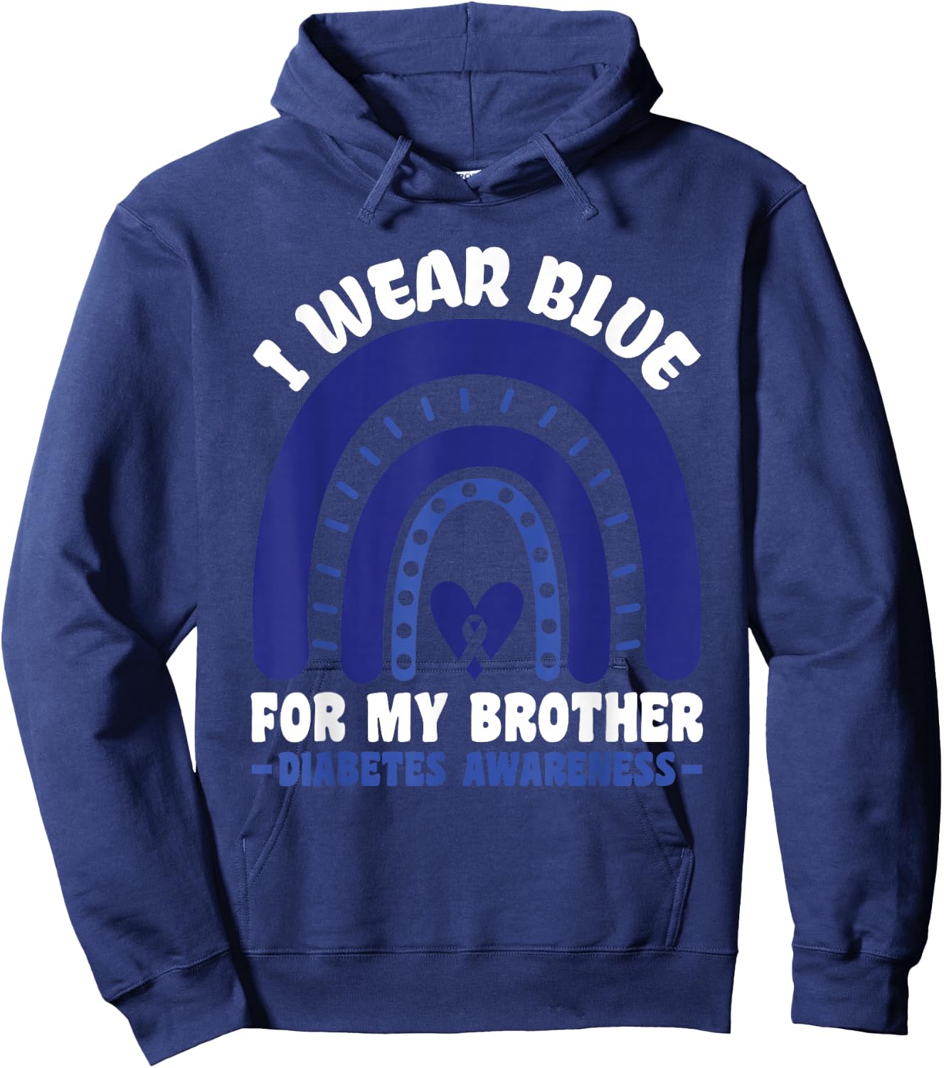 T1D Diabetes Awareness - Diabetic Type 1 Diabetes Hoodie - Hoodie | Navy