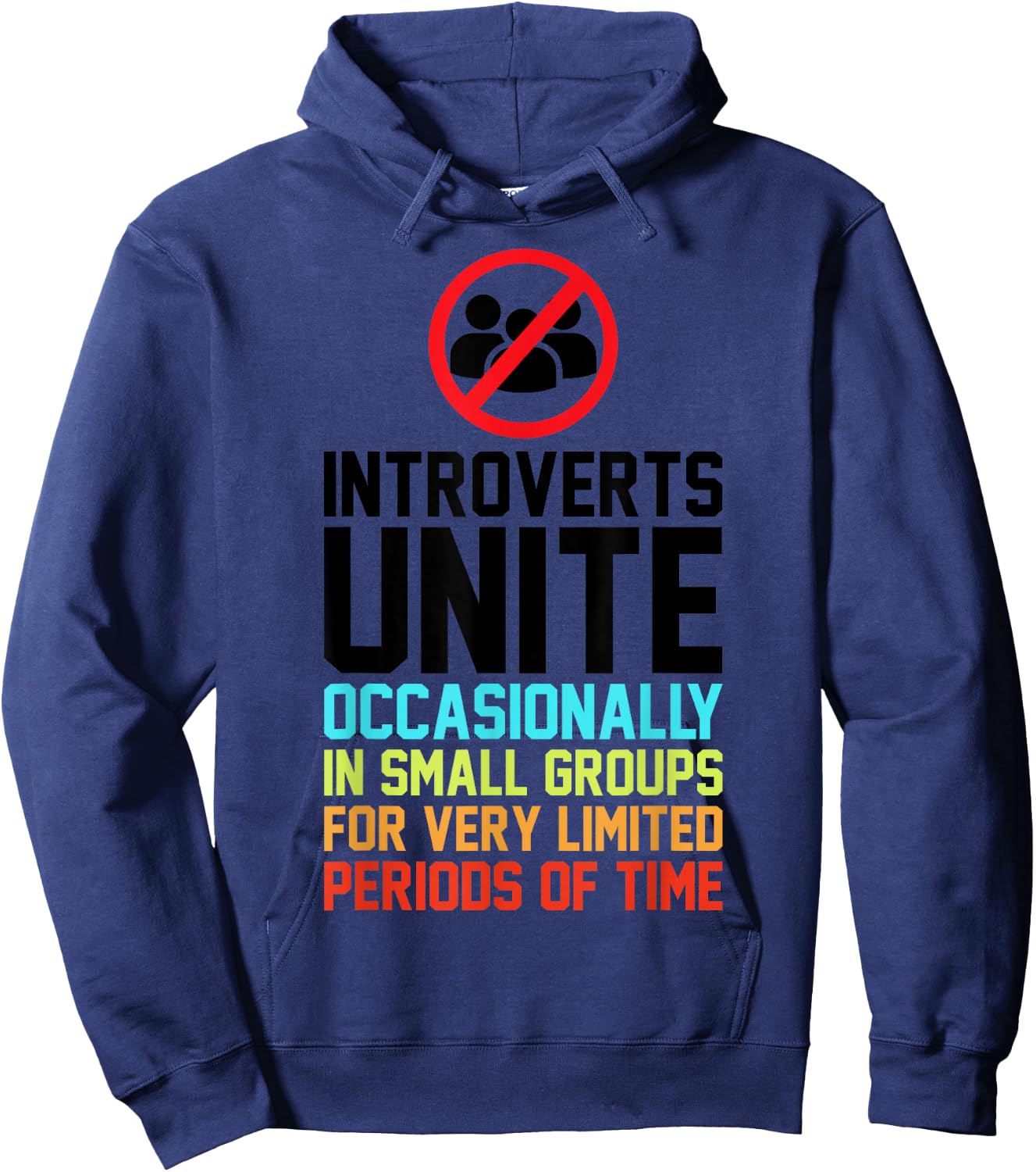 Introverts Unite Occasionally In Small Groups Very Limited Hoodie - Hoodie | Navy