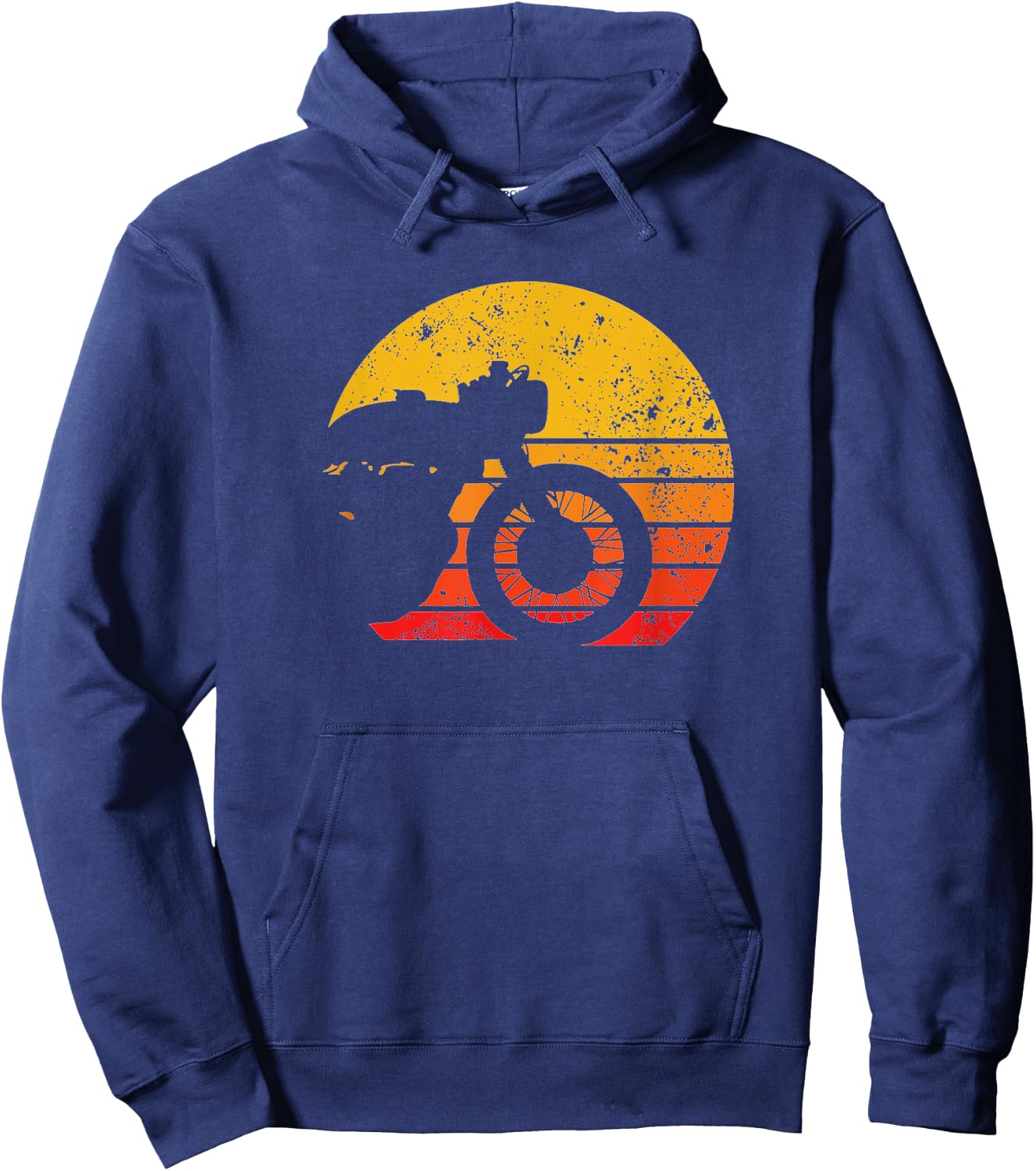 Motorcycle Shirt Cool Vintage Retro Cafe Racer Fan Hoodie - Hoodie | Navy