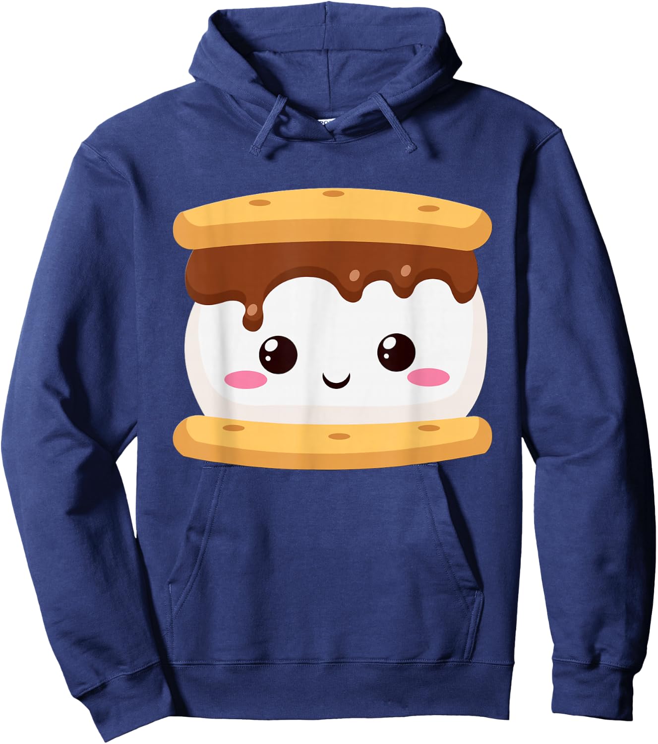 Kawaii Halloween Group Costume Party S'Mores Sandwich Smores Hoodie - Hoodie | Navy