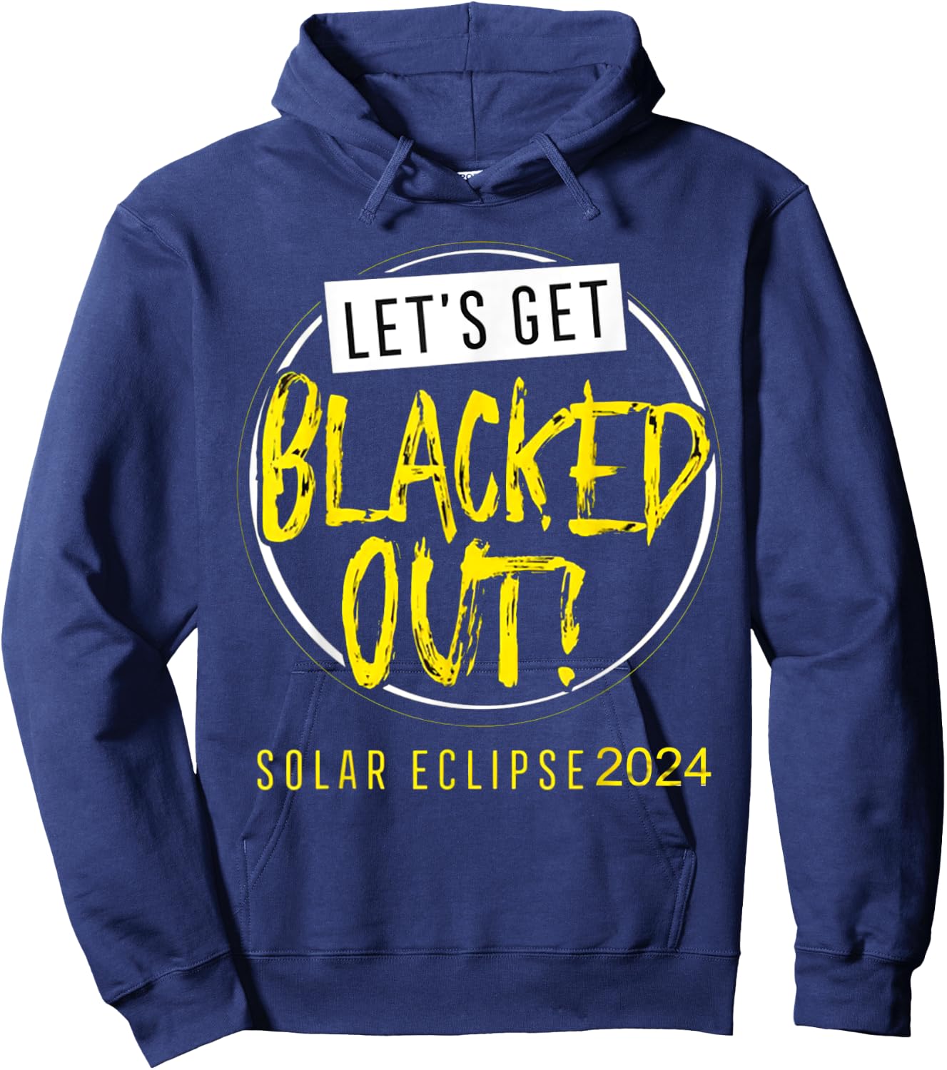 2024 Total Solar Eclipse April 8 Path Of The Eclipse Hoodie - Hoodie | Navy