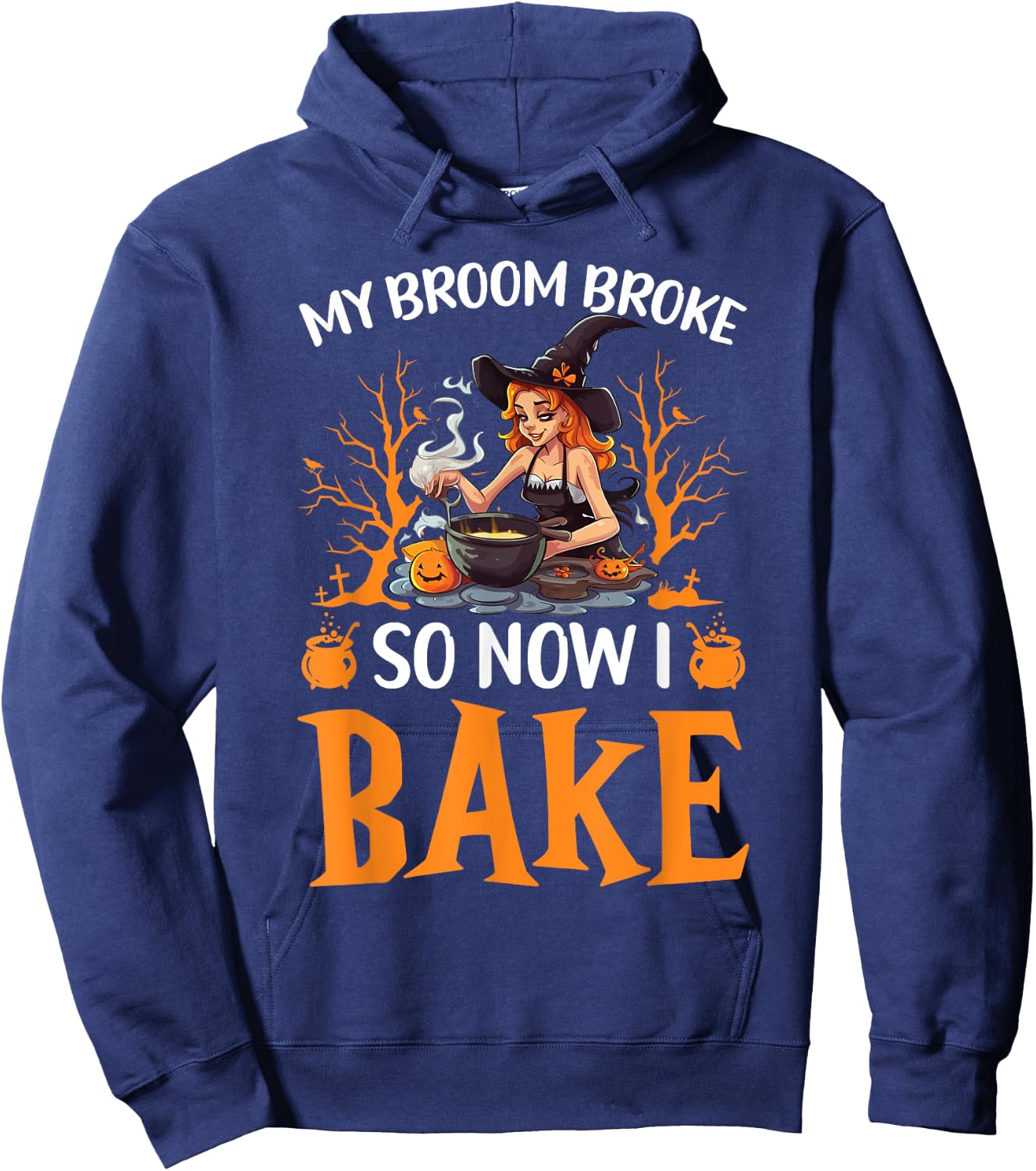 Baking Halloween Trick Or Treat Baker Cupcake Bakery Hoodie - Hoodie | Navy