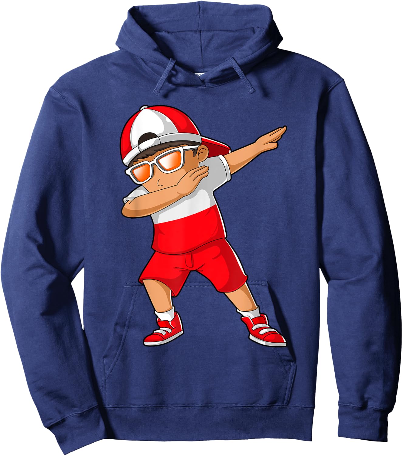 Polish Boy Poland Kid Patriotism Roots Heritage Hoodie - Hoodie | Navy
