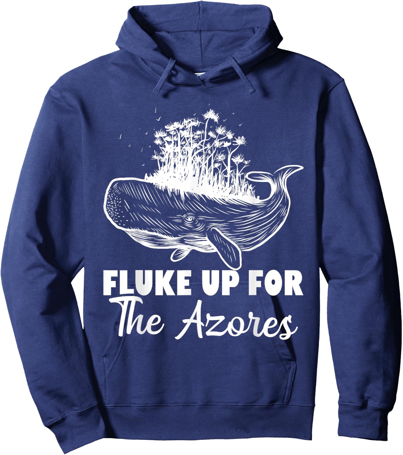Azores Summer Vacation Whale Watching Beach Vacay Hoodie - Hoodie | Navy