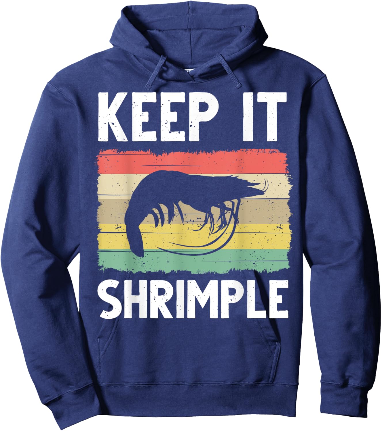 Funny Shrimp Gift Women Cool Fishing Prawn Lover Hoodie - Hoodie | Navy