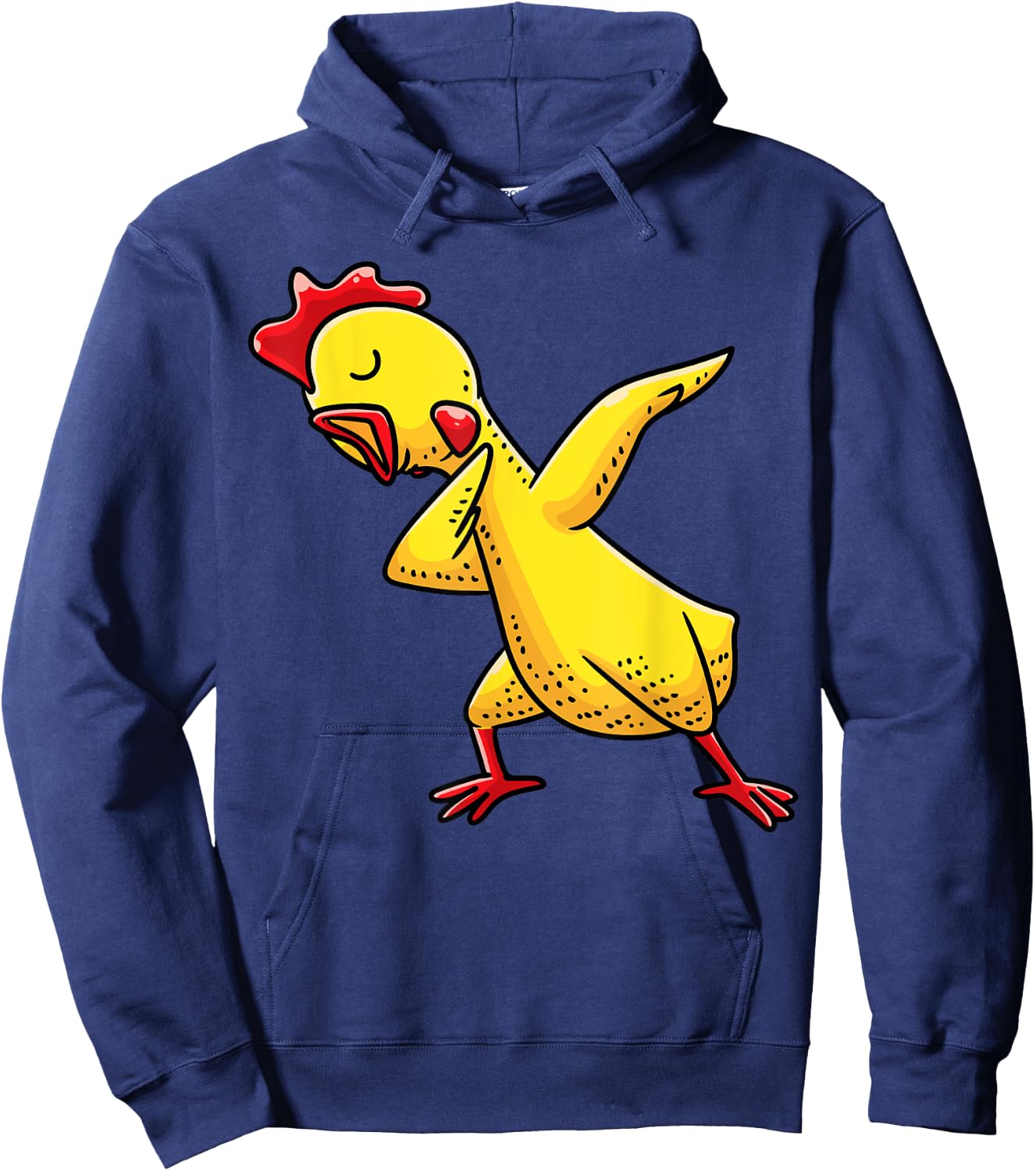 Dabbing Rubber Chicken Funny Men Women Kids Hoodie - Hoodie | Navy