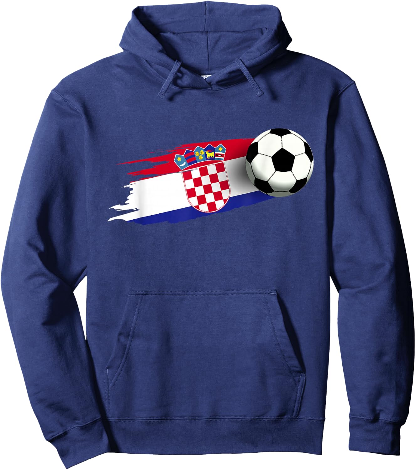 Croatia Flag Jersey Croatian Soccer Team Croatian Hoodie - Hoodie | Navy