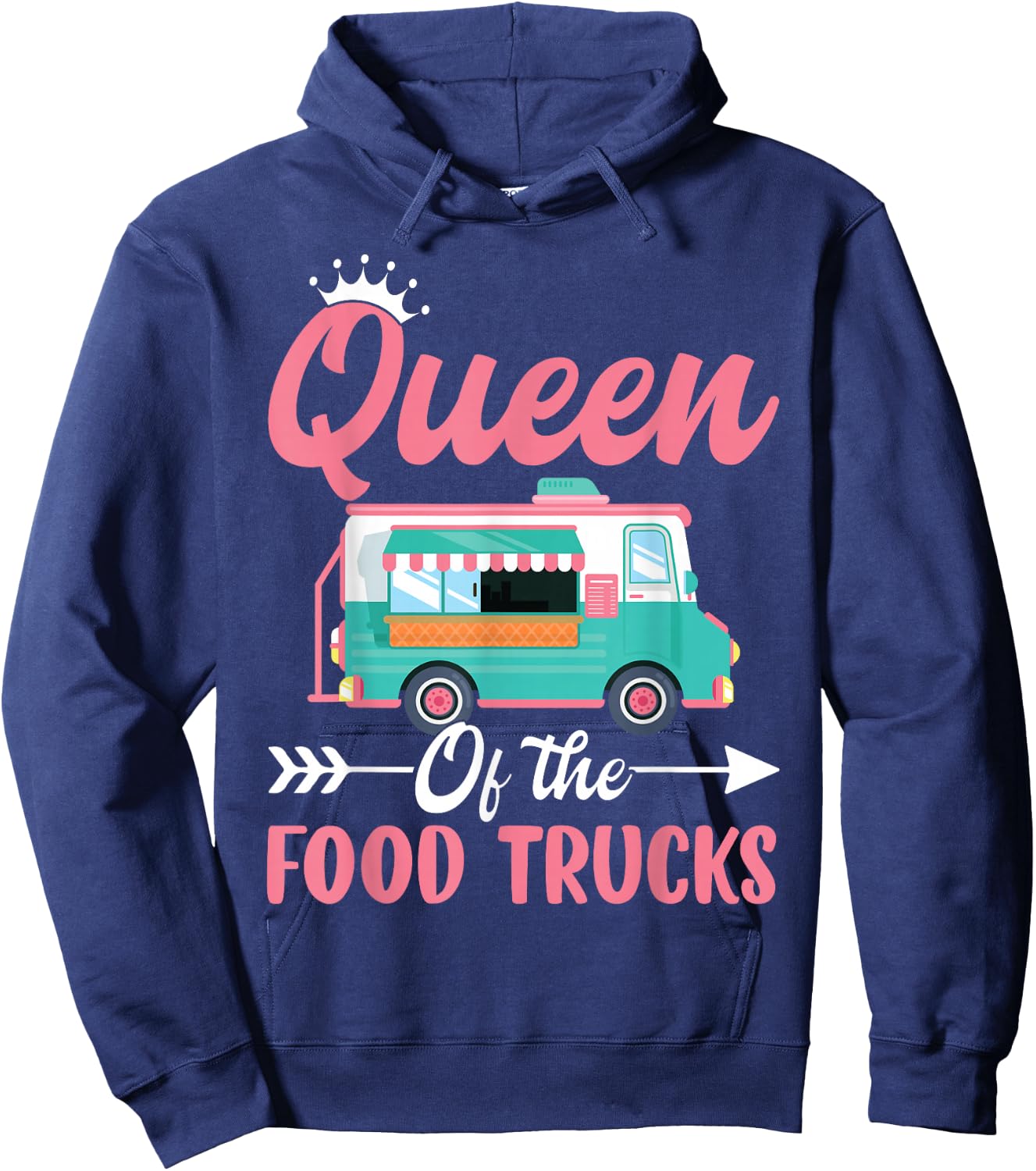 Queen Of Food Trucks Hoodie - Hoodie | Navy