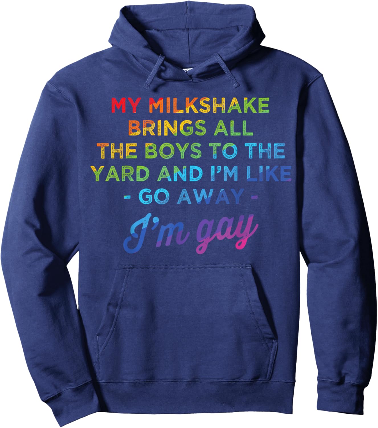 My Milkshake Brings All The Boys To The Yard I'm Gay Hoodie - Hoodie | Navy