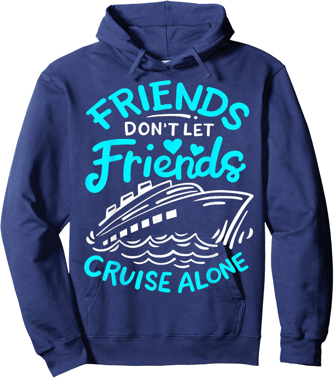 Cruise Friends Cruise Vacation Hoodie - Hoodie | Navy