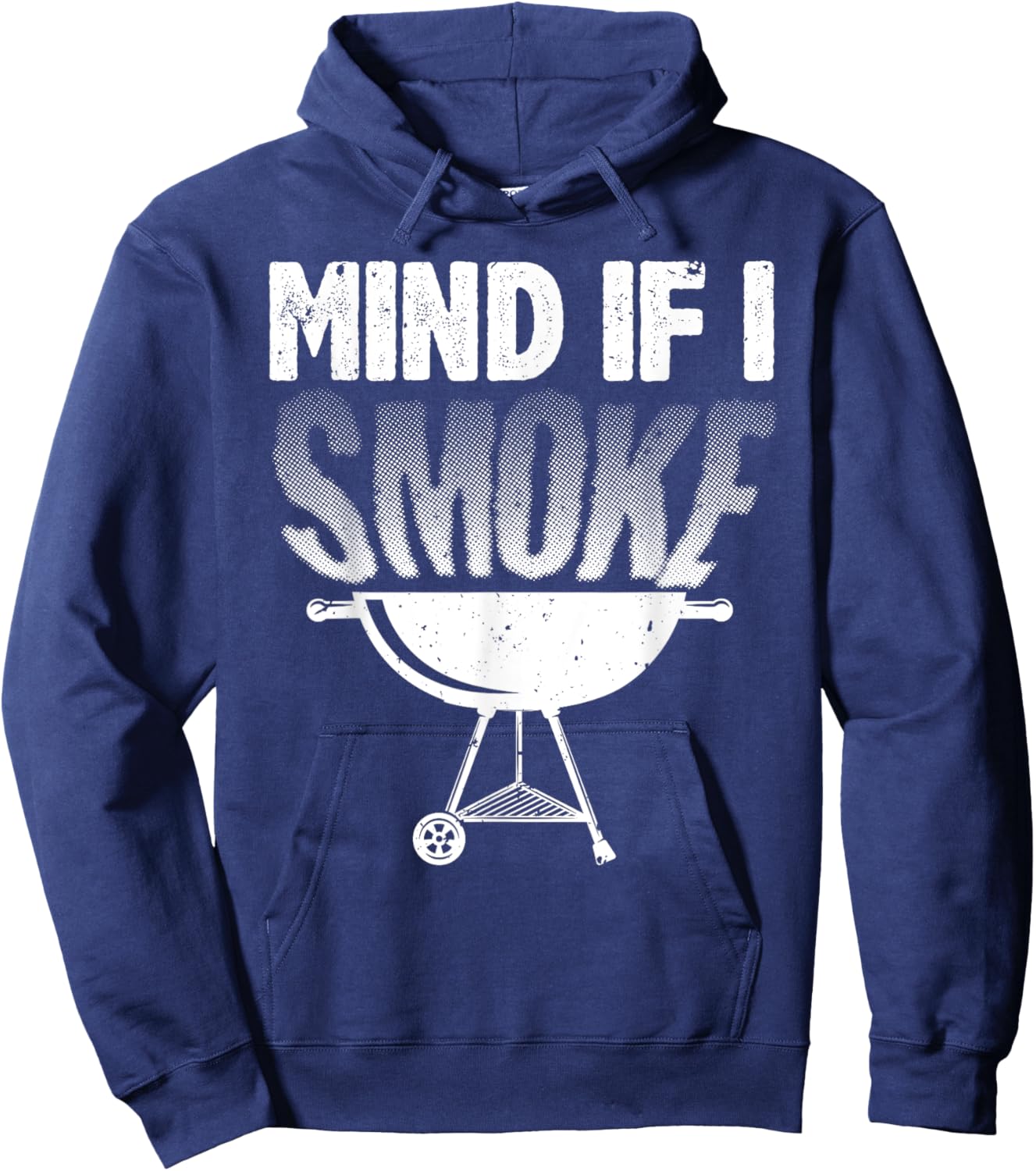 Smoking Dad Grilling Meat BBQ Smoker Food Griller Hoodie - Hoodie | Navy