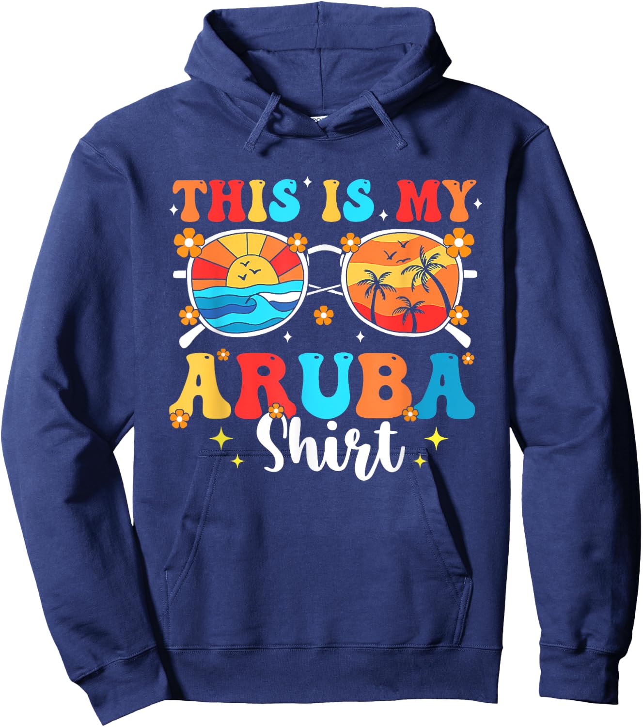 Matching Summer Family Vacation Beach Trip Aruba Hoodie - Hoodie | Navy