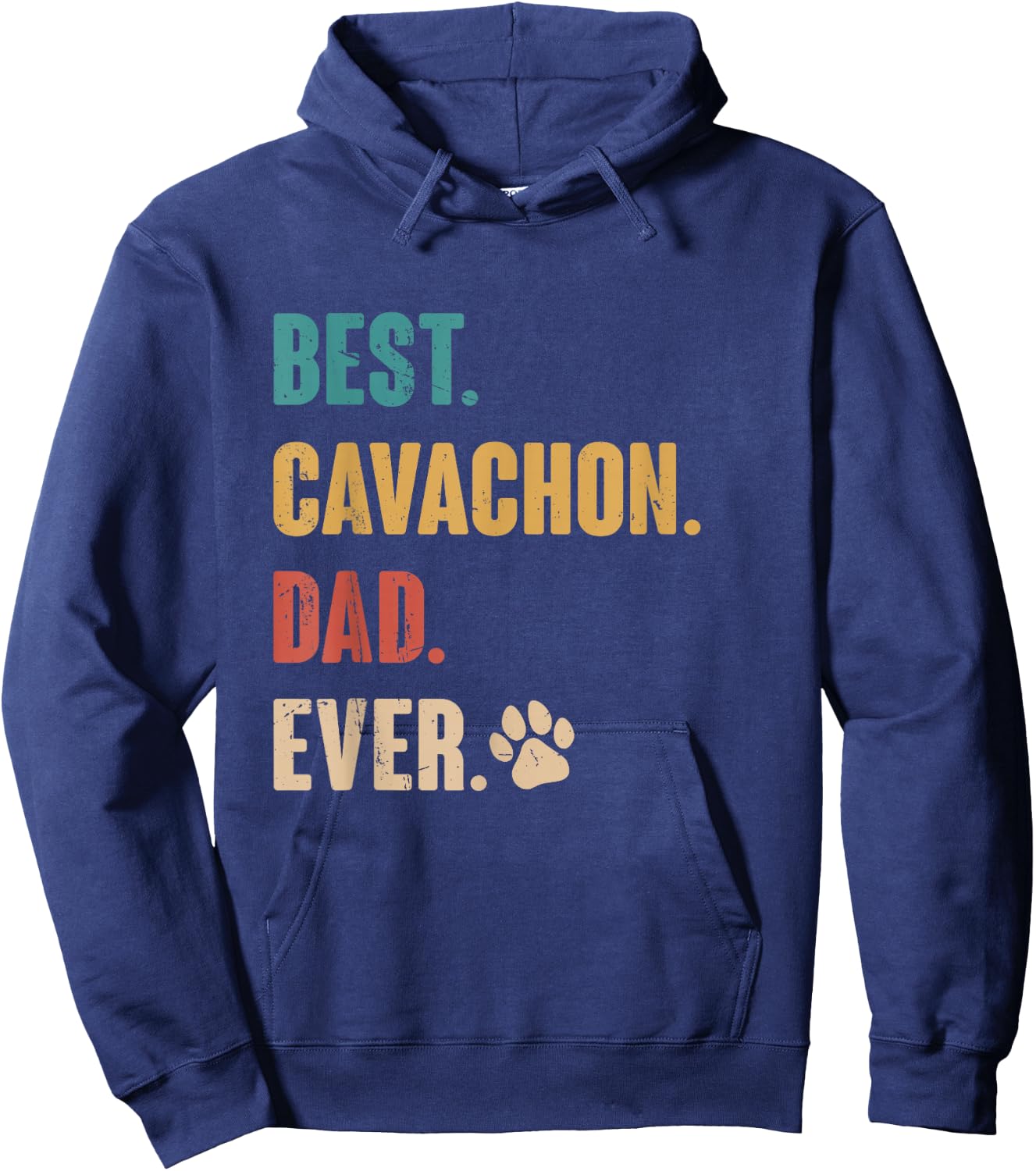 Best Cavachon Dad Funny Cavachon Dog Lovers Gift Hoodie - Hoodie | Navy