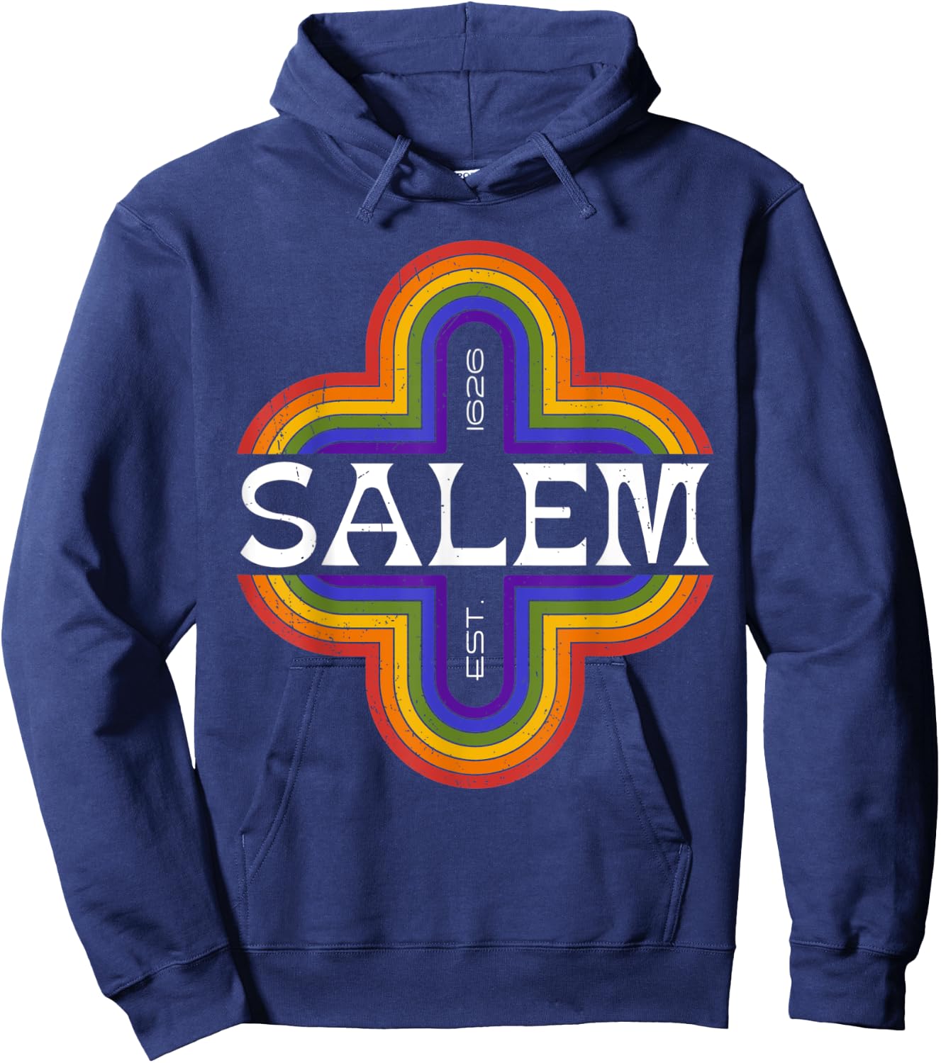 Vintage Salem Oregon 1626 souvenir Hoodie - Hoodie | Navy