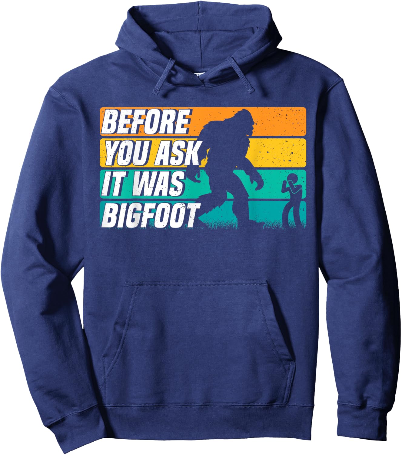 It was Bigfoot Handicapped PWD Funny Disability Wheelchair Hoodie - Hoodie | Navy