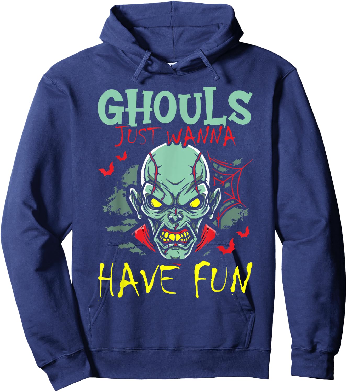 Ghouls Just Wanna Have Fun Zombie Decor Spooky Halloween Hoodie - Hoodie | Navy
