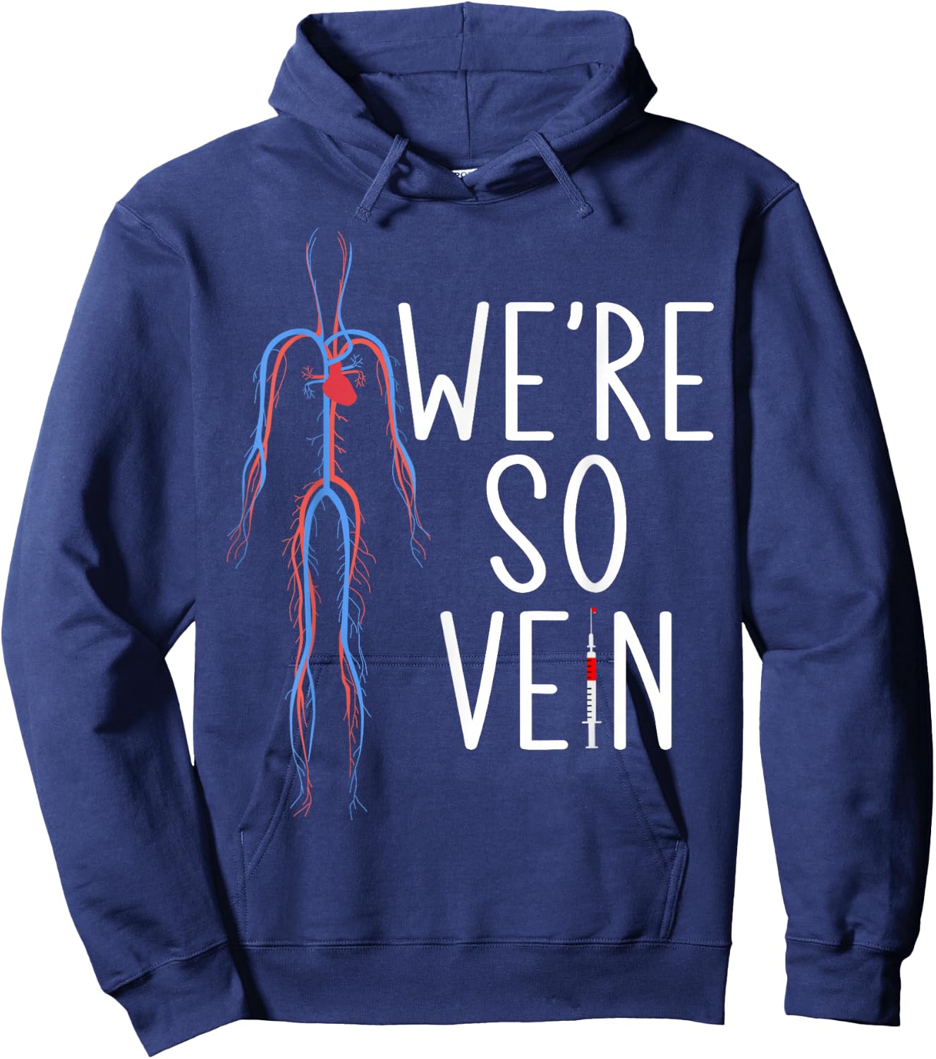Phlebotomist Blood Were so vein Syringe Phlebotomy Hoodie - Hoodie | Navy