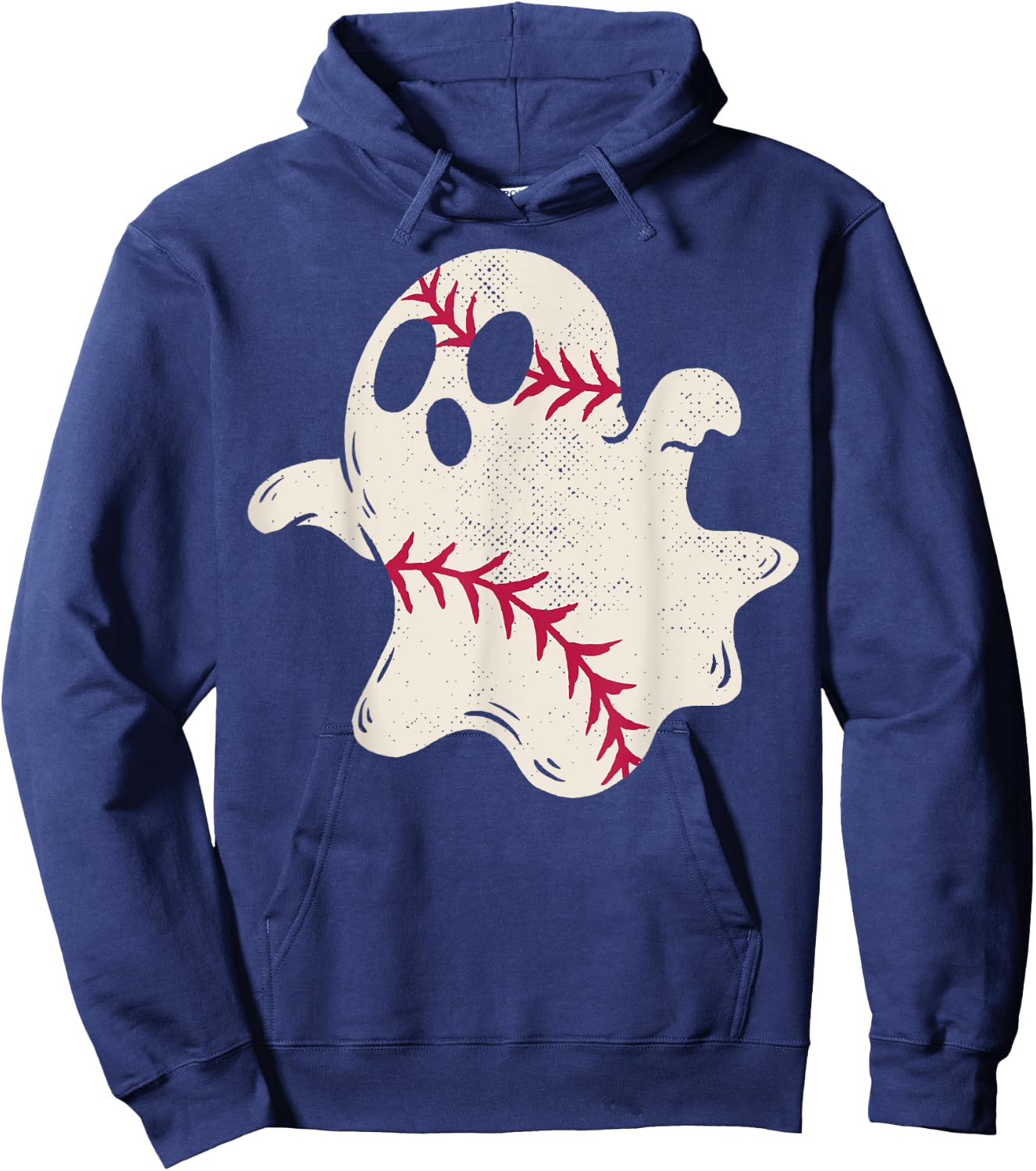 Spooky Baseball Ghost Hoodie - Hoodie | Navy
