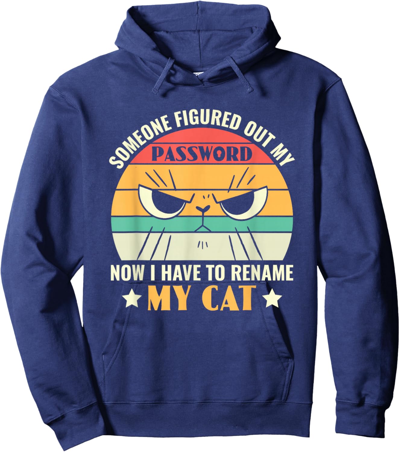 Funny Cybersecurity I Need to Rename My Cat Programmer Hoodie - Hoodie | Navy