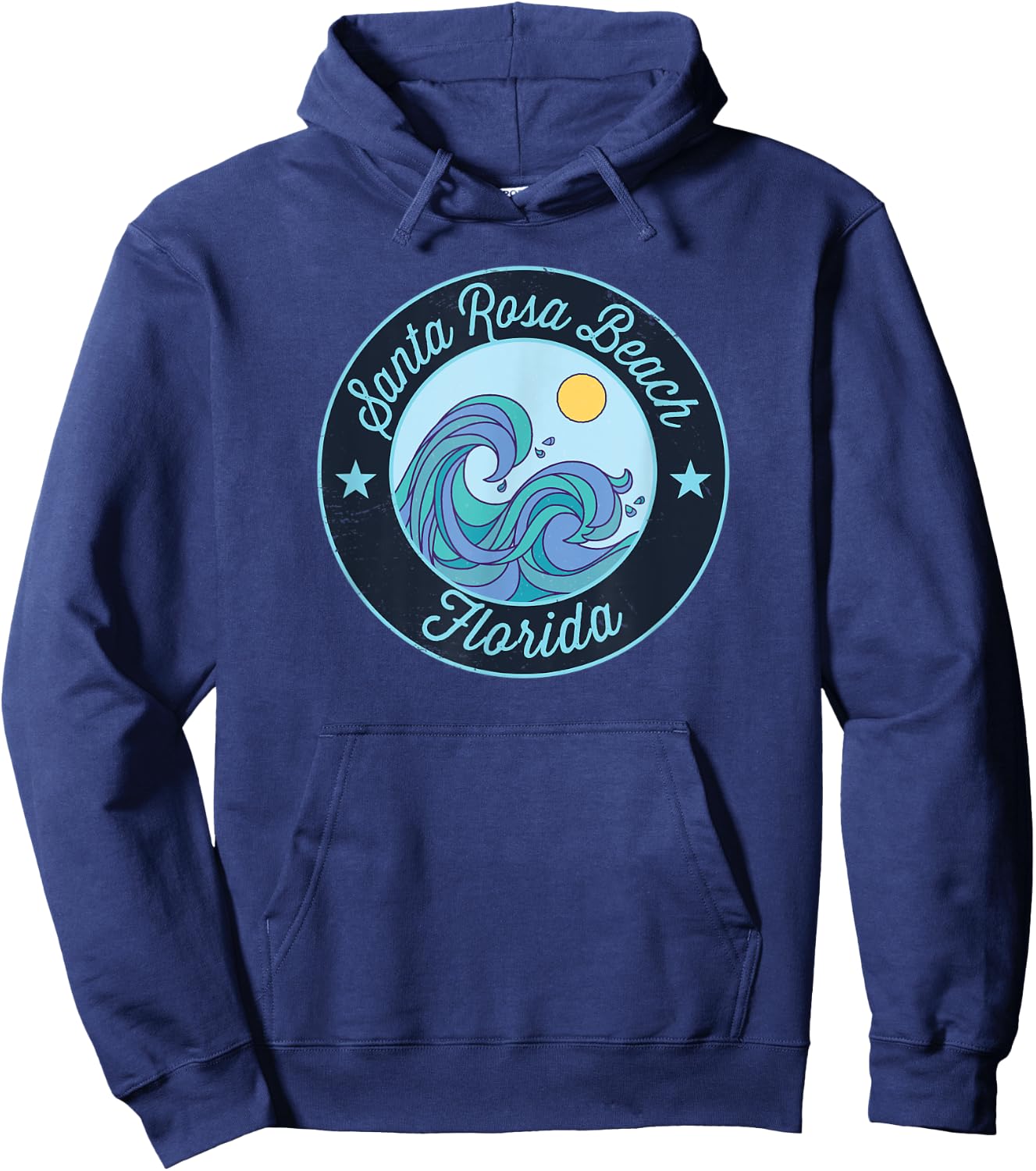 Santa Rosa Beach FL Florida Souvenir Nautical Surfer Graphic Men Women Kids Hoodie - Hoodie | Navy