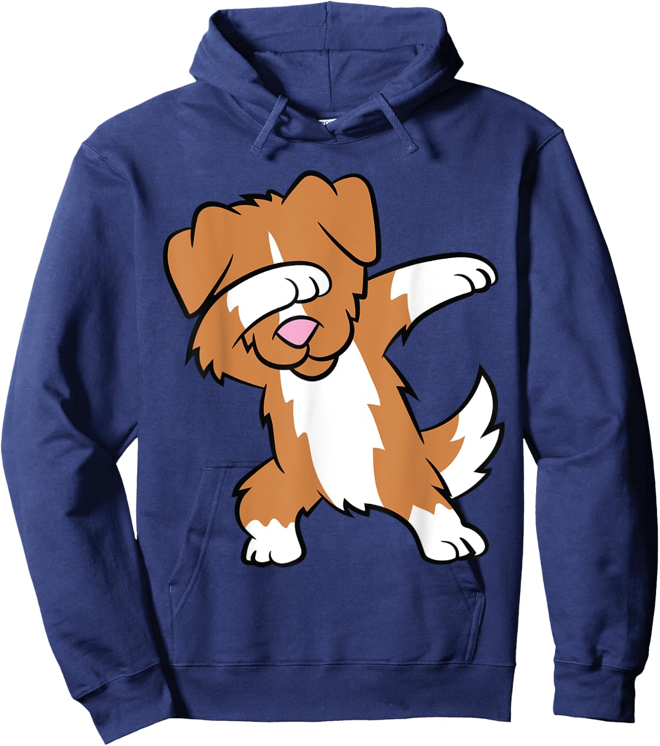 Cute Dabbing Nova Scotia Duck Tolling Retriever Hoodie - Hoodie | Navy