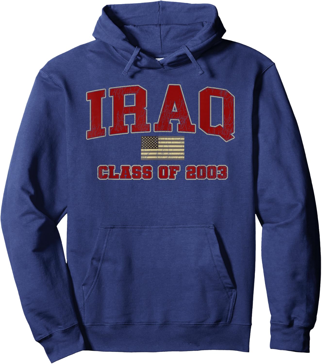 Iraq War Veteran Shirt Military Class of 2003 Hoodie - Hoodie | Navy