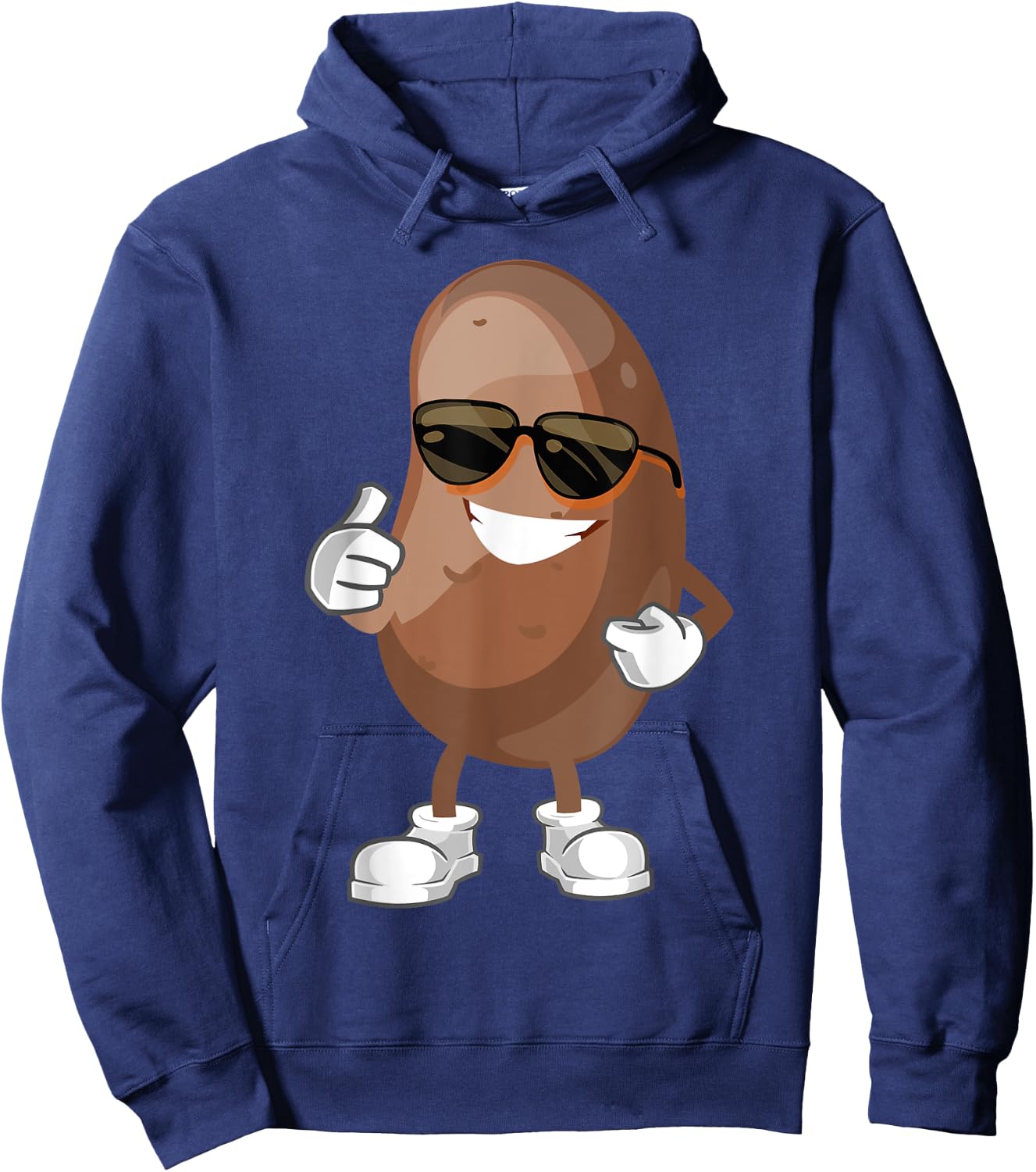 Simple Potato Fun Halloween Costume Vegetable Potato Lover Hoodie - Hoodie | Navy