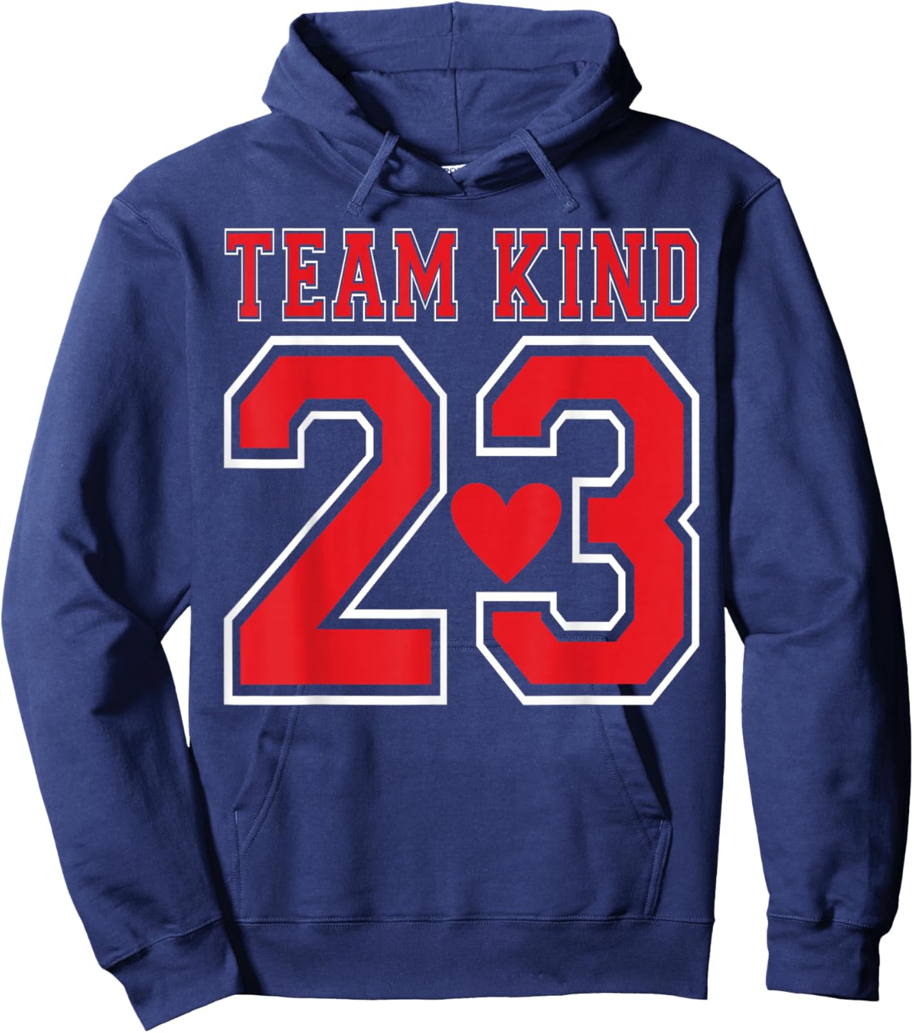 Team Kind 2023 Kindness Motivational Saying Good Vibes Hoodie - Hoodie | Navy