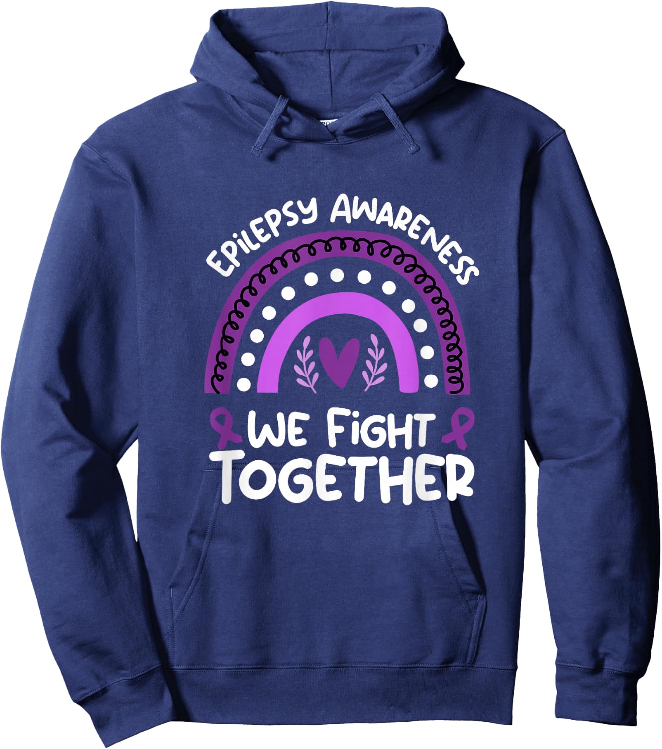 We Fight Together | Epilepsy Awareness Shirt | Epilepsy Hoodie - Hoodie | Navy