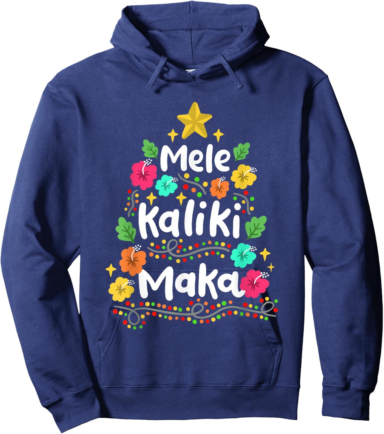 Mele Kaliki Maka Summer Christmas in July Men Women Kids Hoodie - Hoodie | Navy