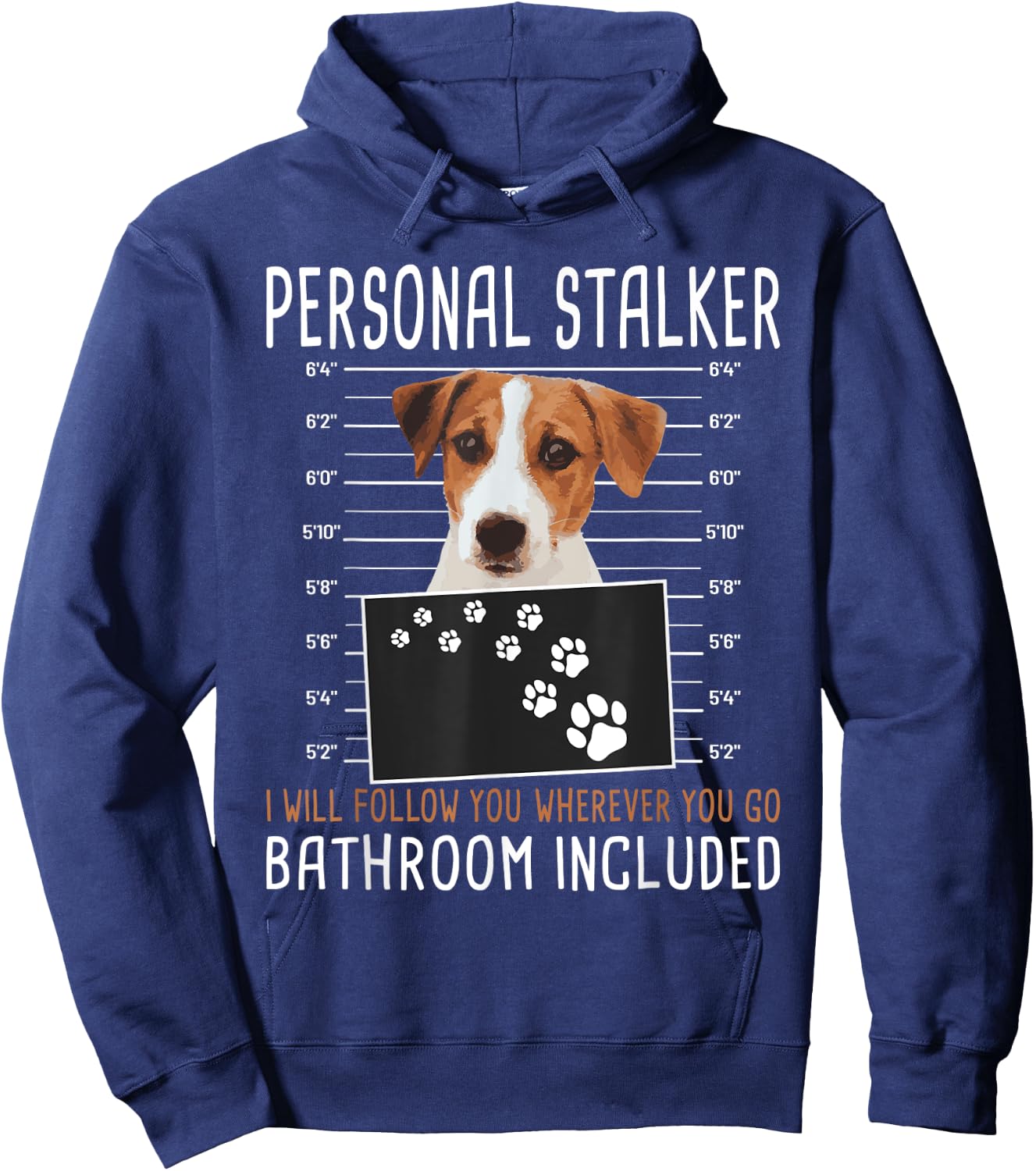 I Will Follow You Wherever You Go - Jack Russell Terrier Hoodie - Hoodie | Navy