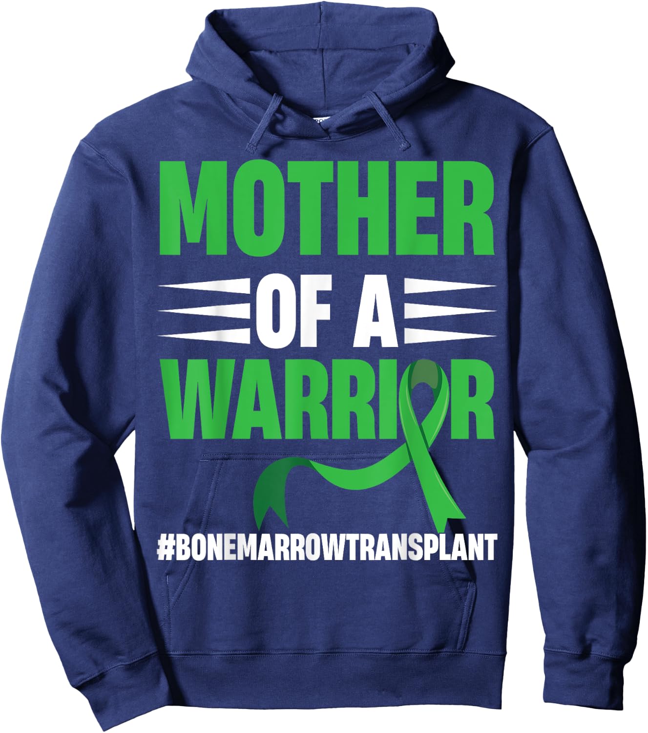 Bone Marrow Warrior Bone Marrow Transplant Cancer Donation Hoodie - Hoodie | Navy