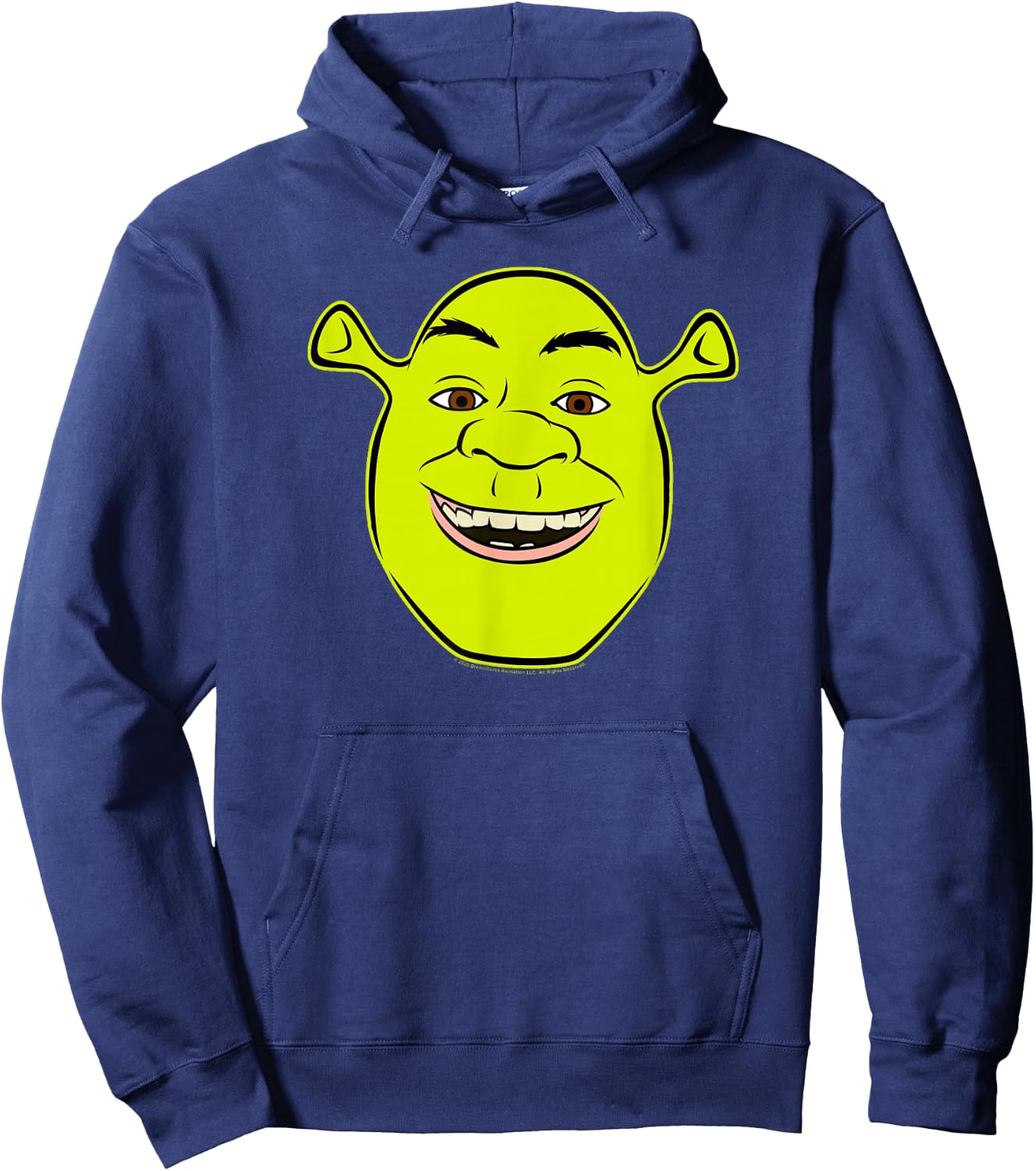 Shrek Big Face Smile Portrait Hoodie - Hoodie | Navy