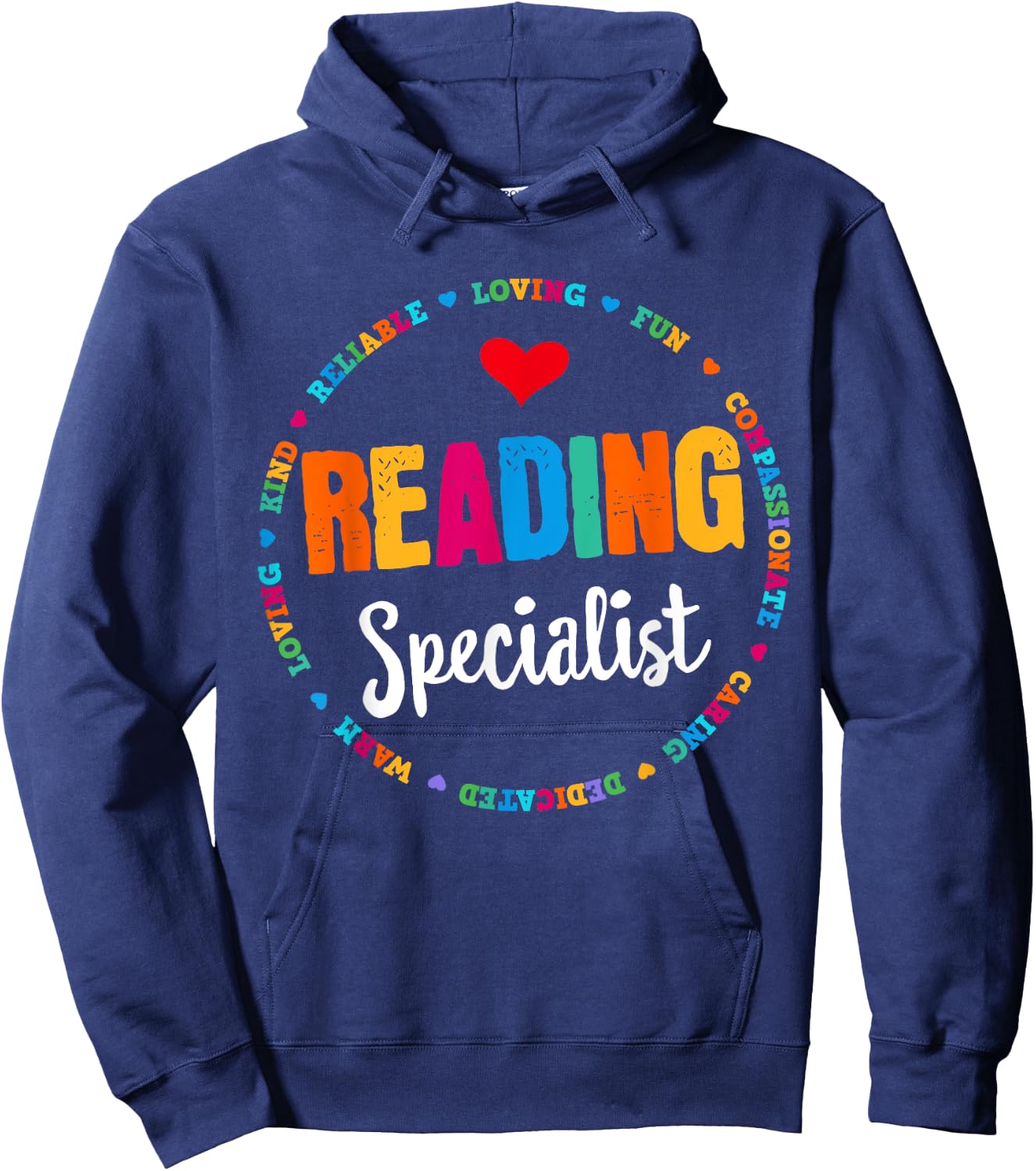 Reading Teacher Literacy Coach Principal Reading Specialist Hoodie - Hoodie | Navy