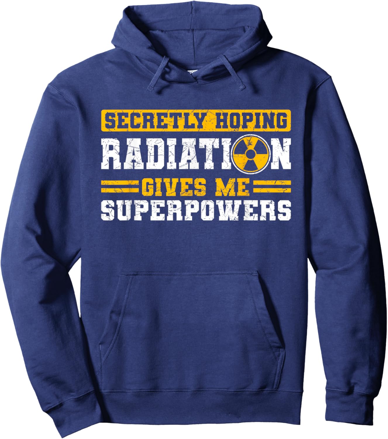 Hope Radiation Therapy Gives Me Superpowers Cancer Awareness Hoodie - Hoodie | Navy