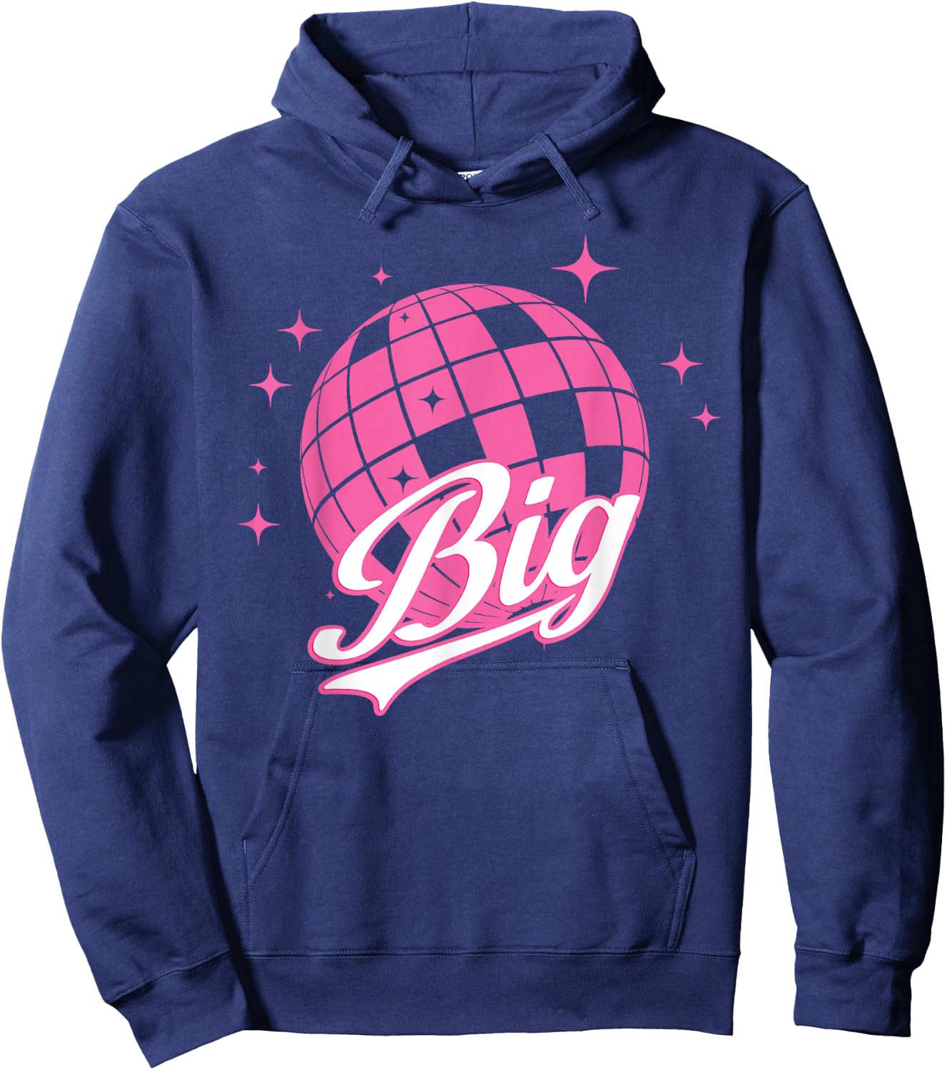 Disco Ball Retro Big / Little ERA Sorority Reveal Retro Hoodie - Hoodie | Navy