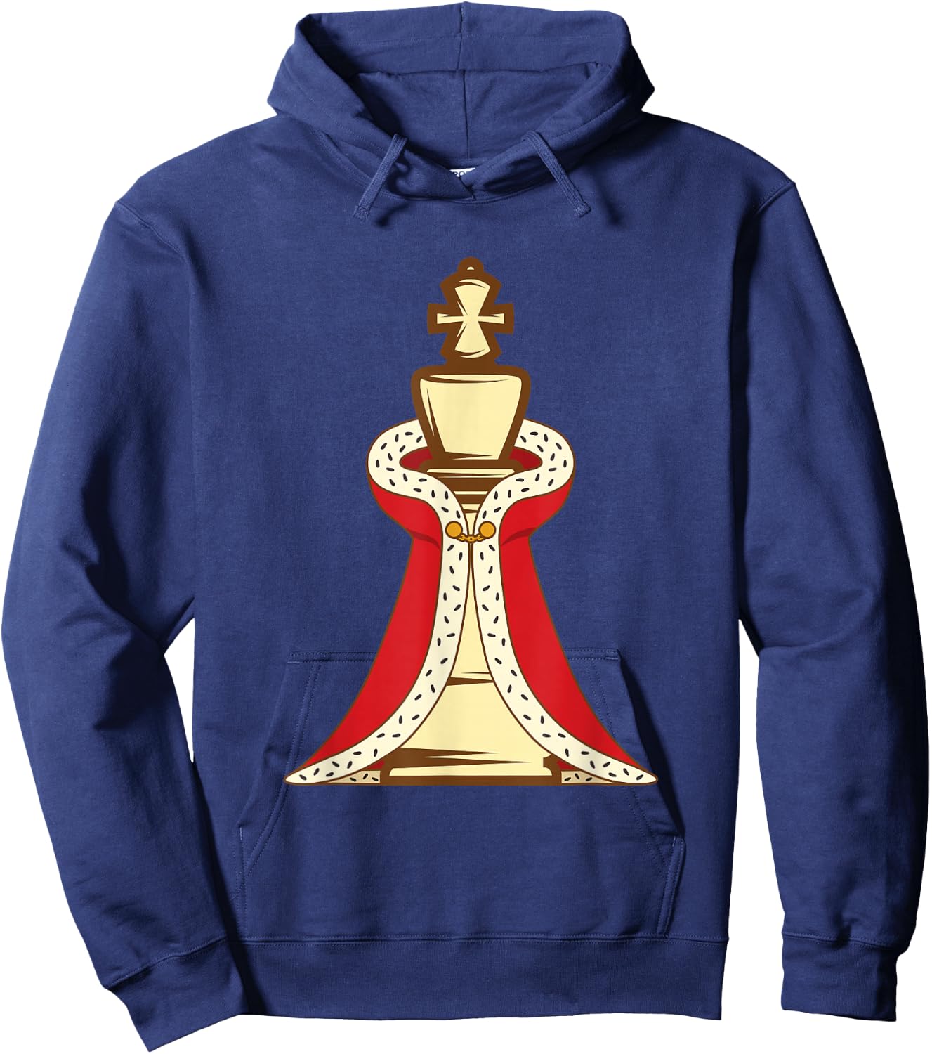 Chess King Piece Costume Chess Club Halloween Hoodie - Hoodie | Navy