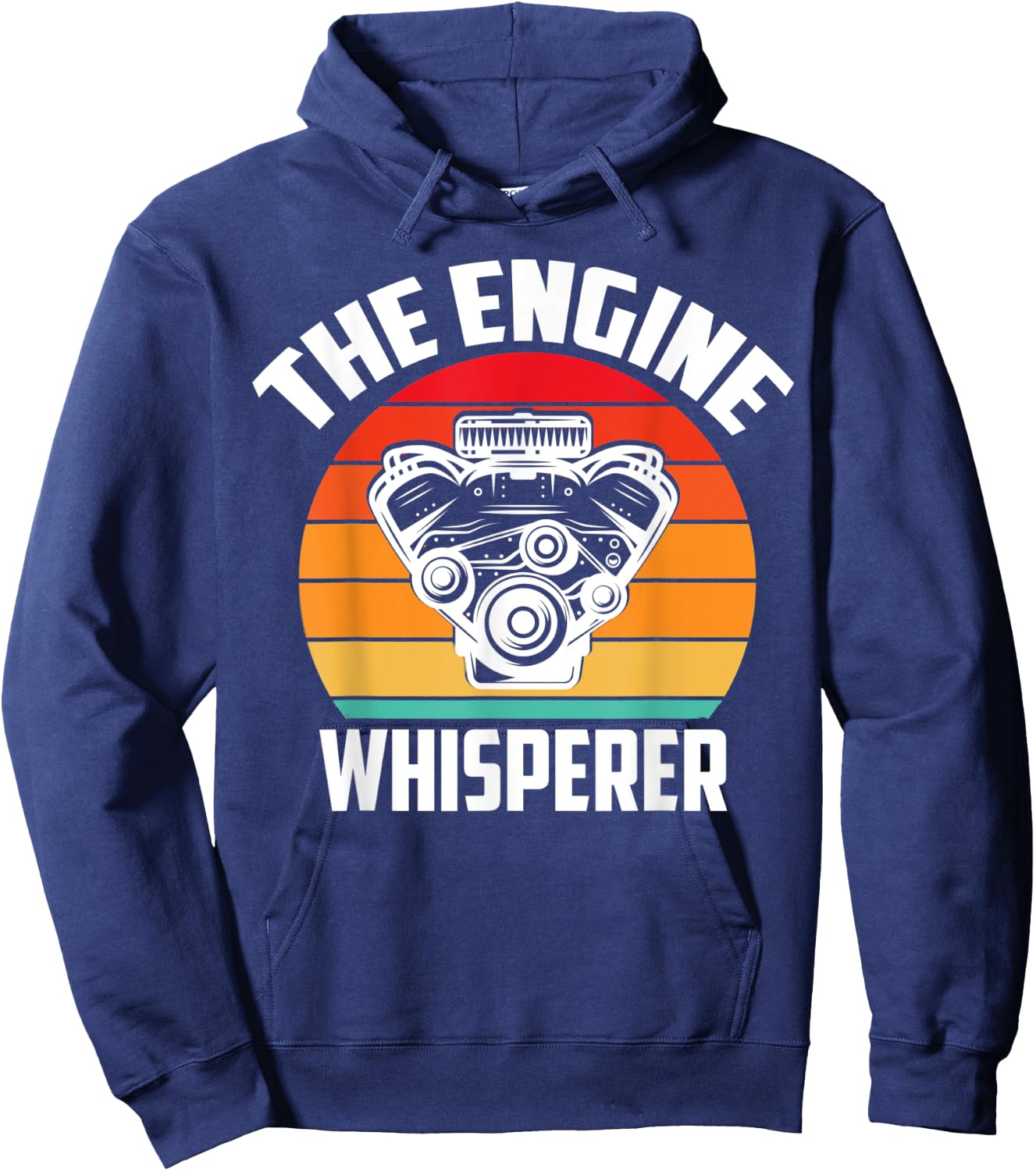 The Engine Whisperer - Car Mechanic tune and repair Hoodie - Hoodie | Navy