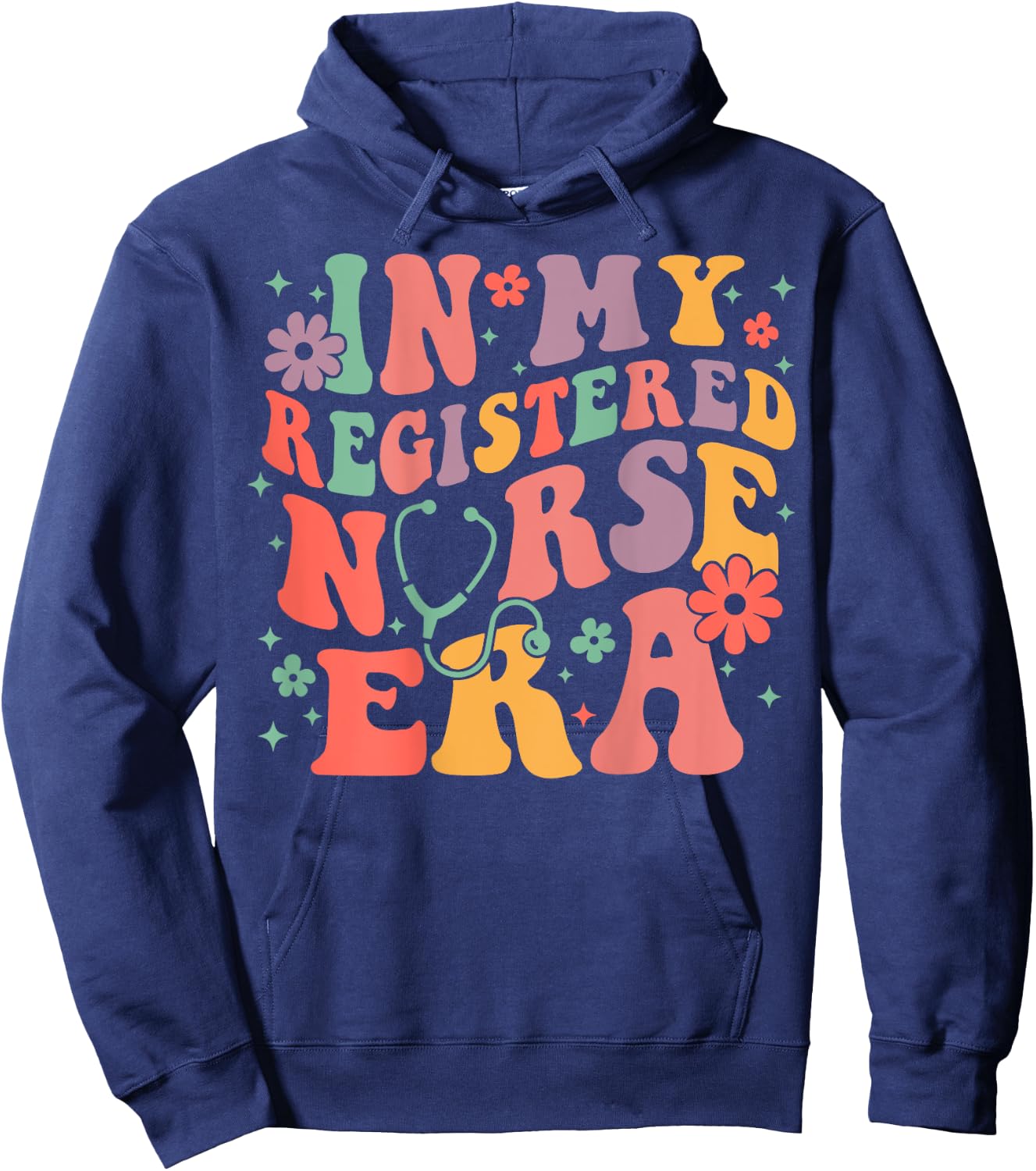 In My Registered Nurse Era New Nurse, Nurse (On Back) Hoodie - Hoodie | Navy
