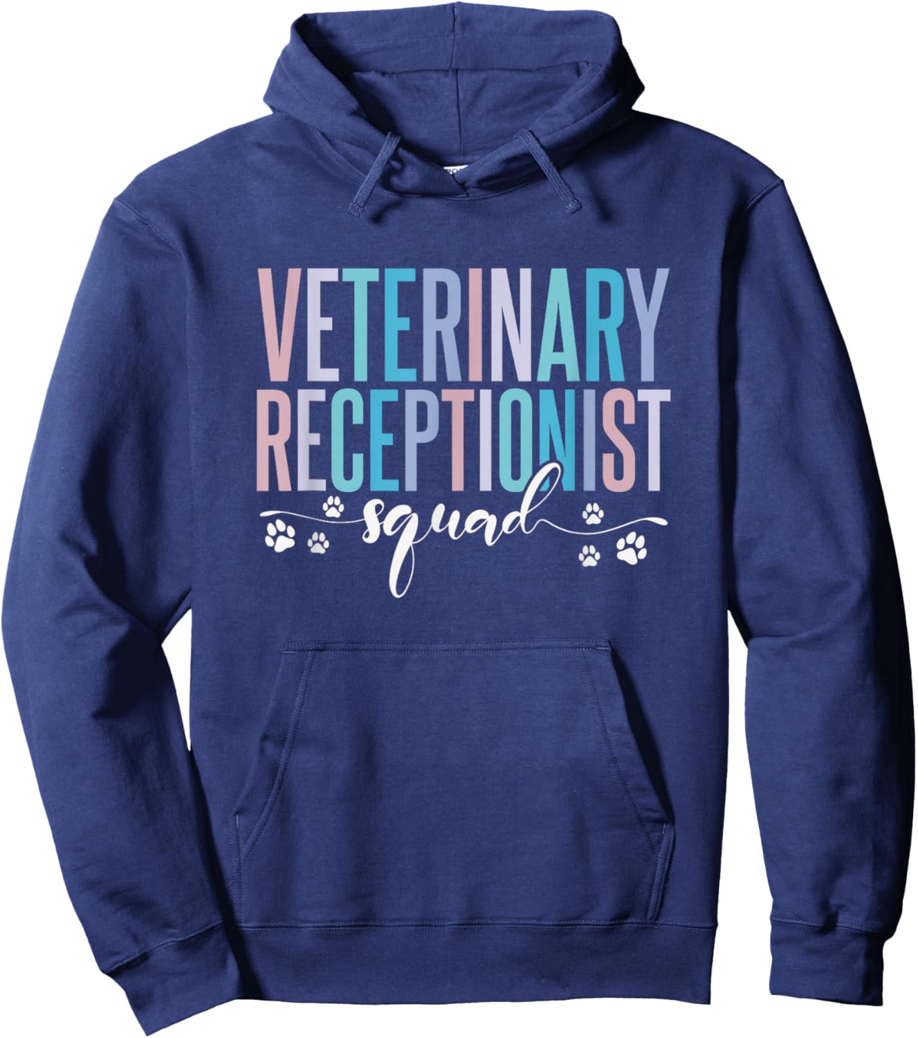 Veterinary Receptionist Squad Veterinarian Hoodie - Hoodie | Navy