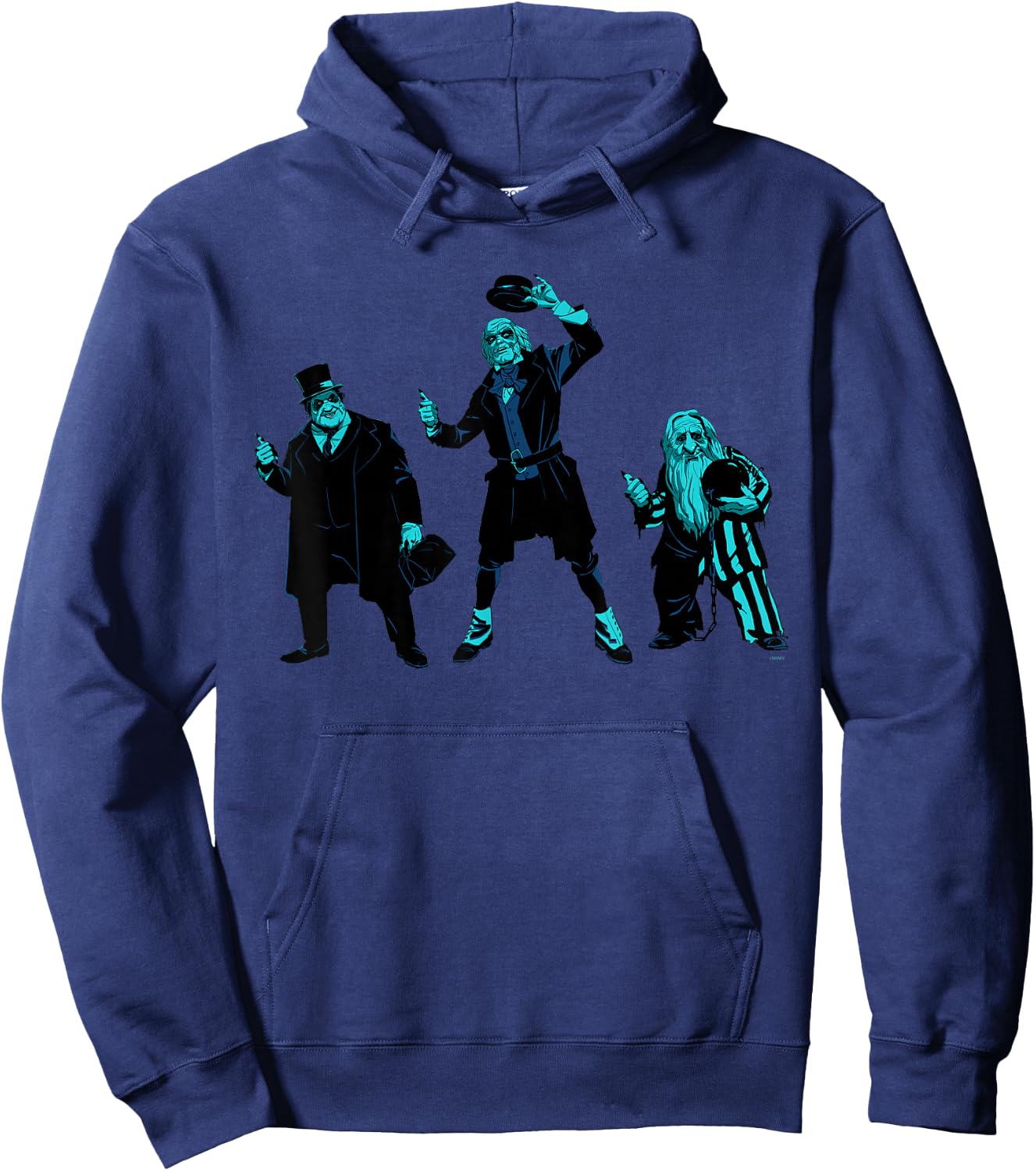 Disney Haunted Mansion Movie Hitchhiking Ghosts Trio Hoodie - Hoodie | Navy