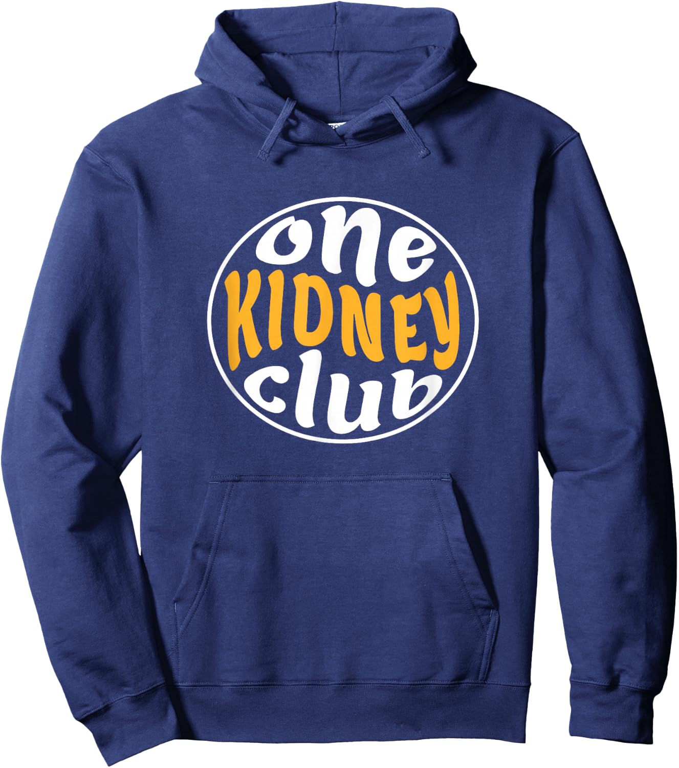 One Kidney Club, Proud Kidney Donor Hoodie - Hoodie | Navy