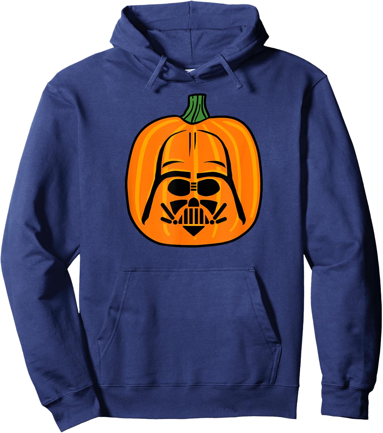 Amazon Essentials Star Wars Darth Vader Halloween Pumpkin Jack O'Lantern Hoodie - Hoodie | Navy