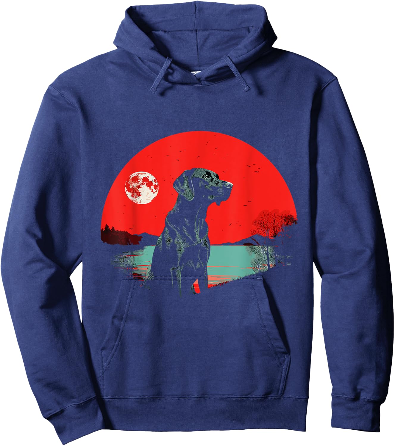 Labrador Retriever Lover Black Lab Fetch Hoodie - Hoodie | Navy