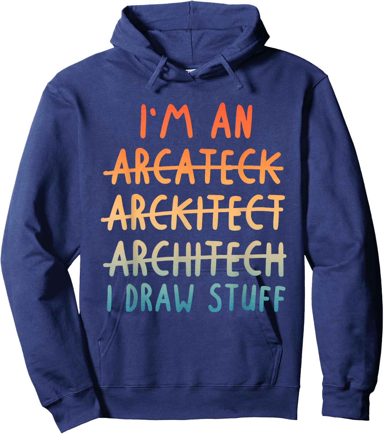 Funny Architect Art Men Women Architecture Lovers Architect Hoodie - Hoodie | Navy