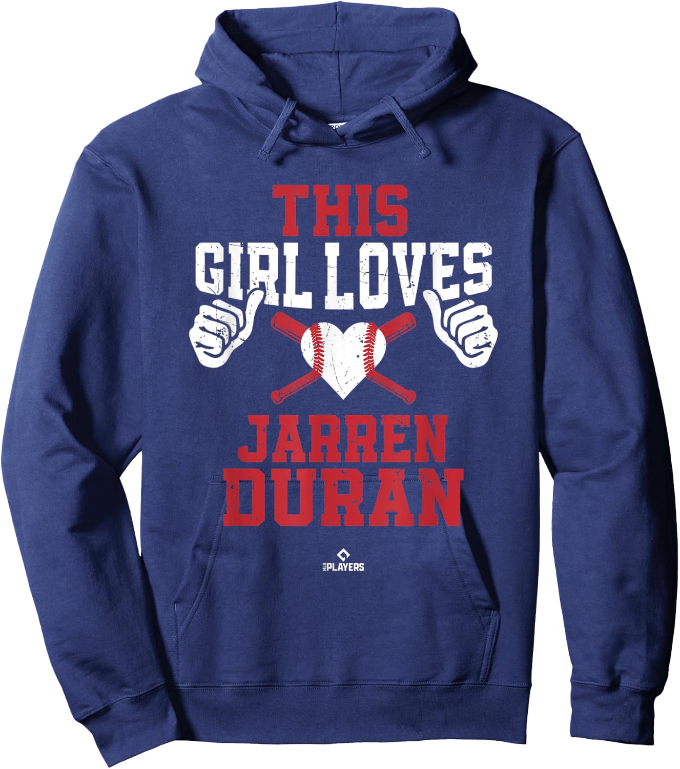 This Girl Loves Jarren Duran Jarren Duran Boston MLBPA Hoodie - Hoodie | Navy